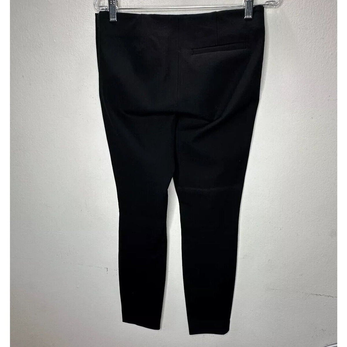 COS Black Stretch Side Zip Flat Front Slim Fit Leggings Trousers Pants 38