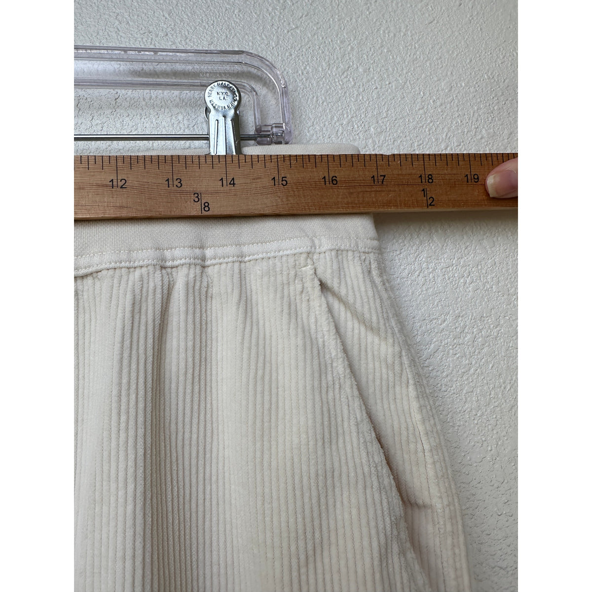 NWT James Perse Cream Ribbed Velour Jogger Unisex US S