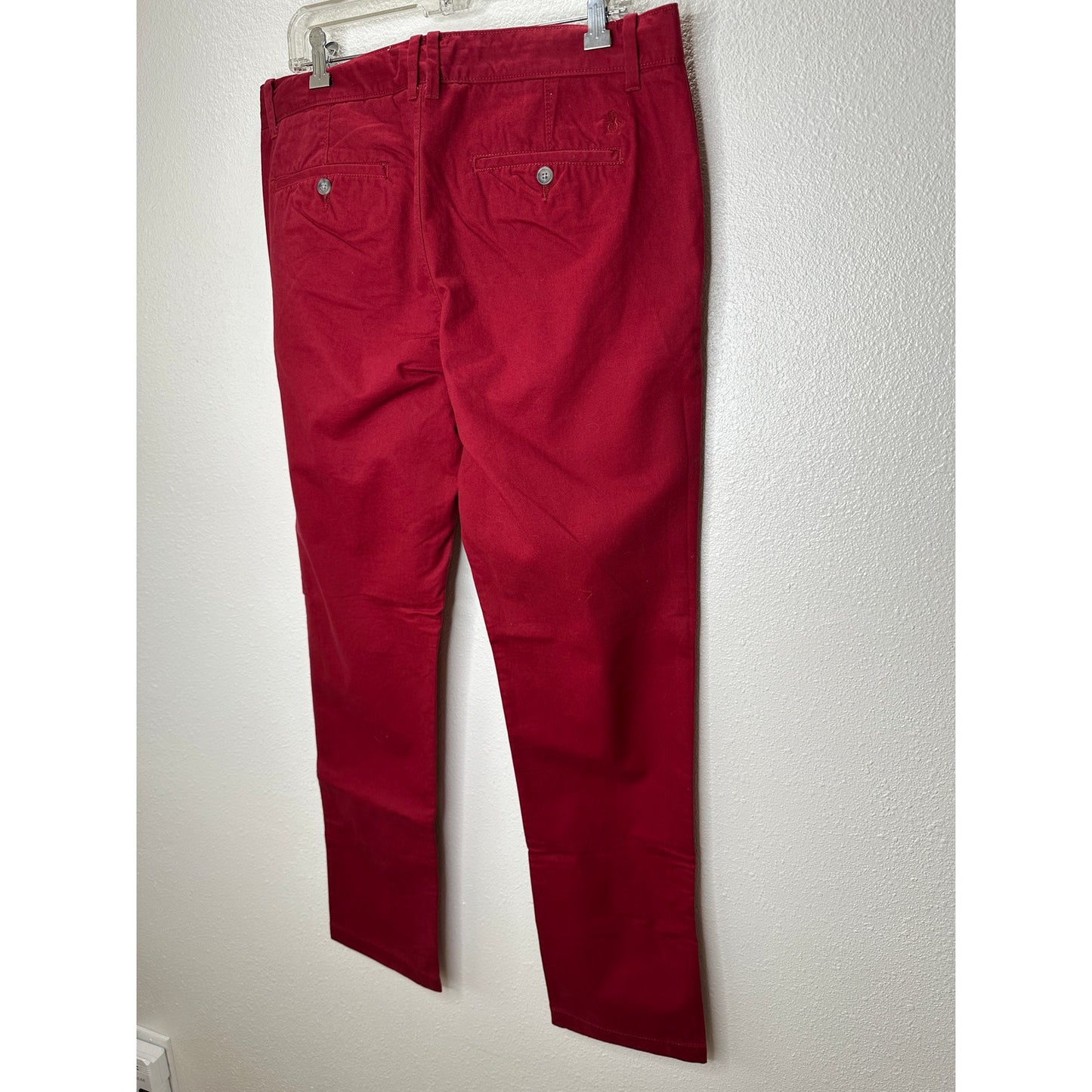 Original Penguin Slim Fit Red Chino Twill Pants 34 / 32