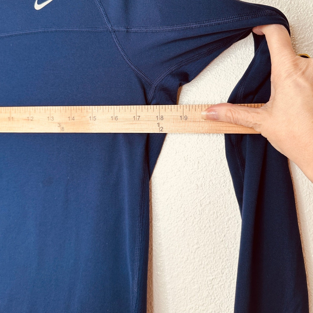 Nike Navy Blue Long Sleeve Round Neck Running Shirt L