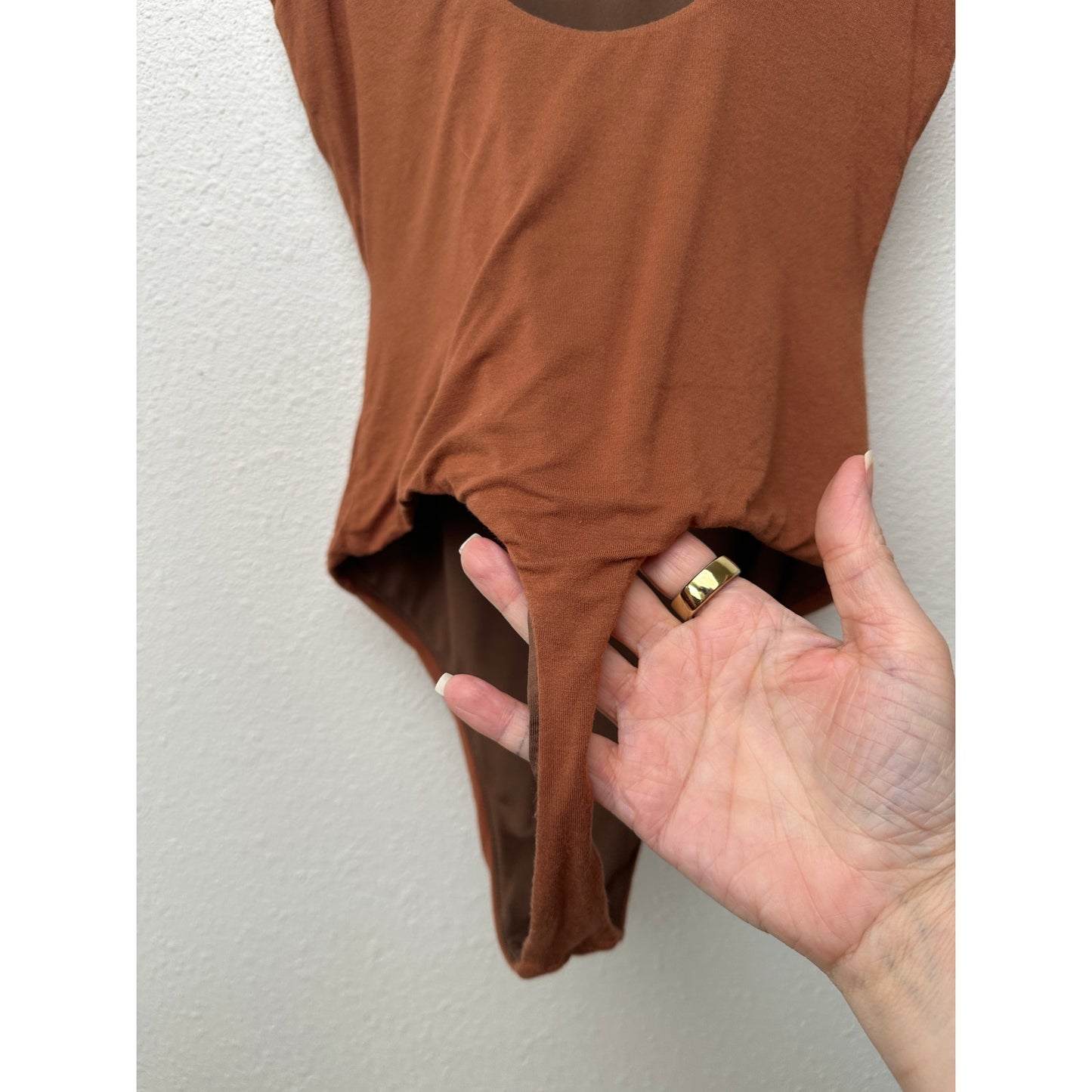 Privacy Please Florence Bodysuit Brown XS Thong Cami