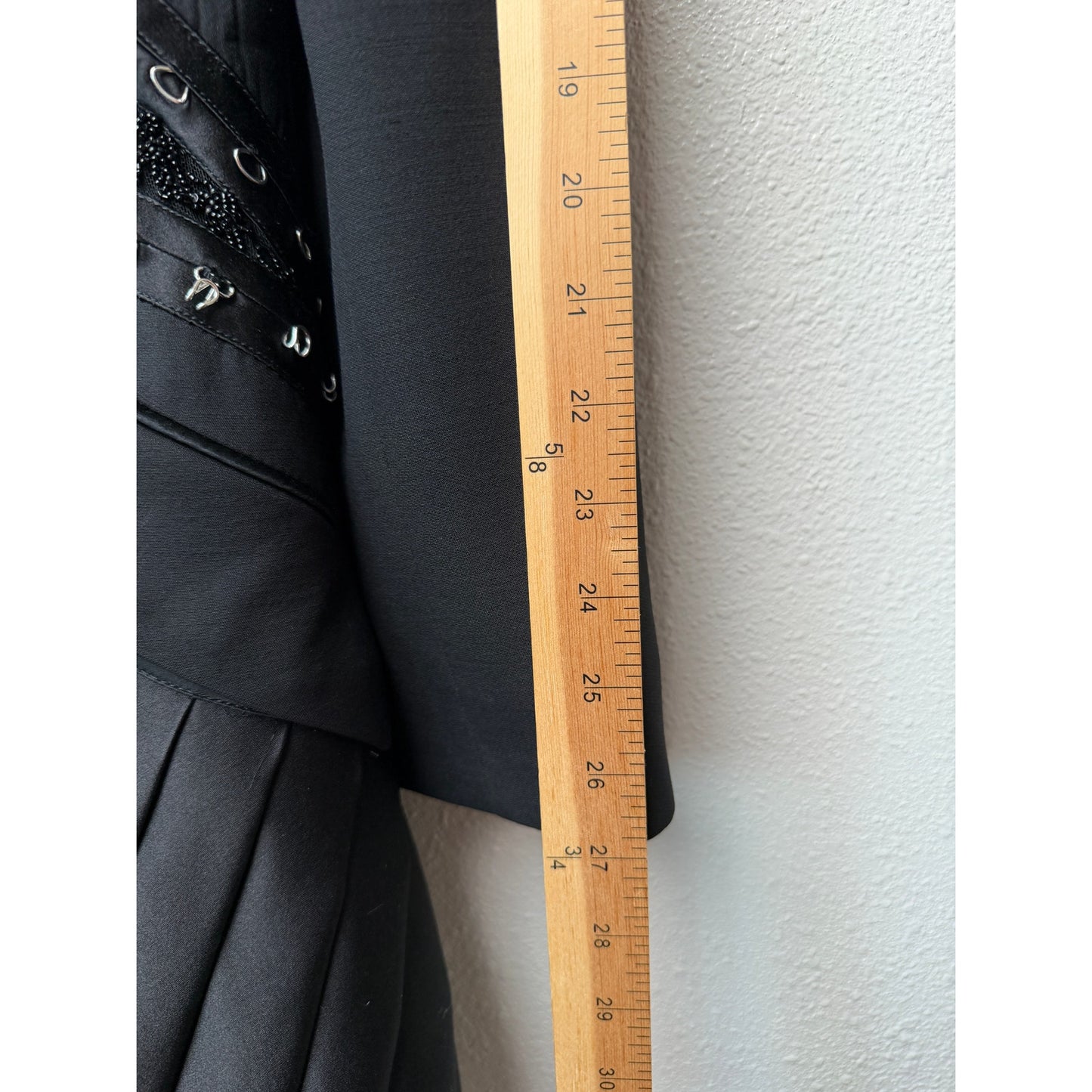 Alexander McQueen FW19 Runway Black Blazer Pleated Lace Jacket Dress L