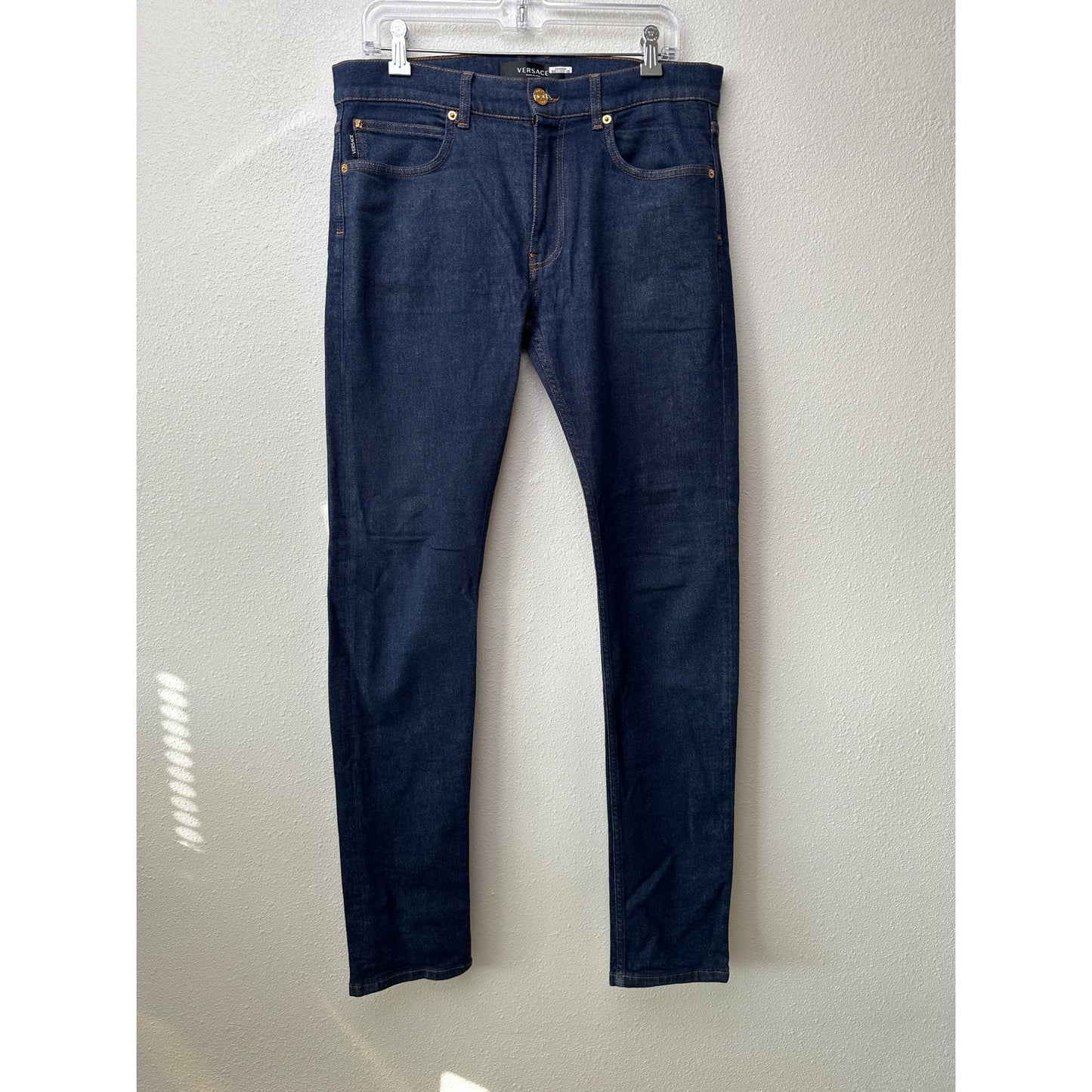 Versace Jeans Dark Wash Blue Men's US 33 Taylor Fit Straight Leg