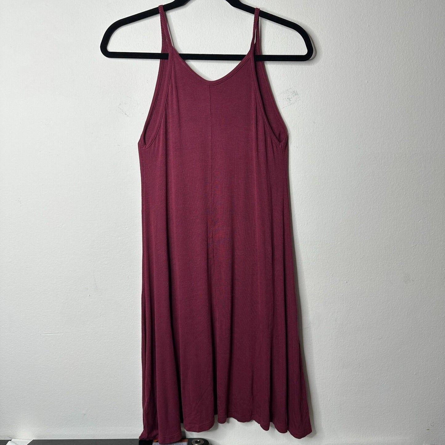 Old Navy Soft Burgundy Swing Spaghetti Strap Summer Tank Dress Above Knee S