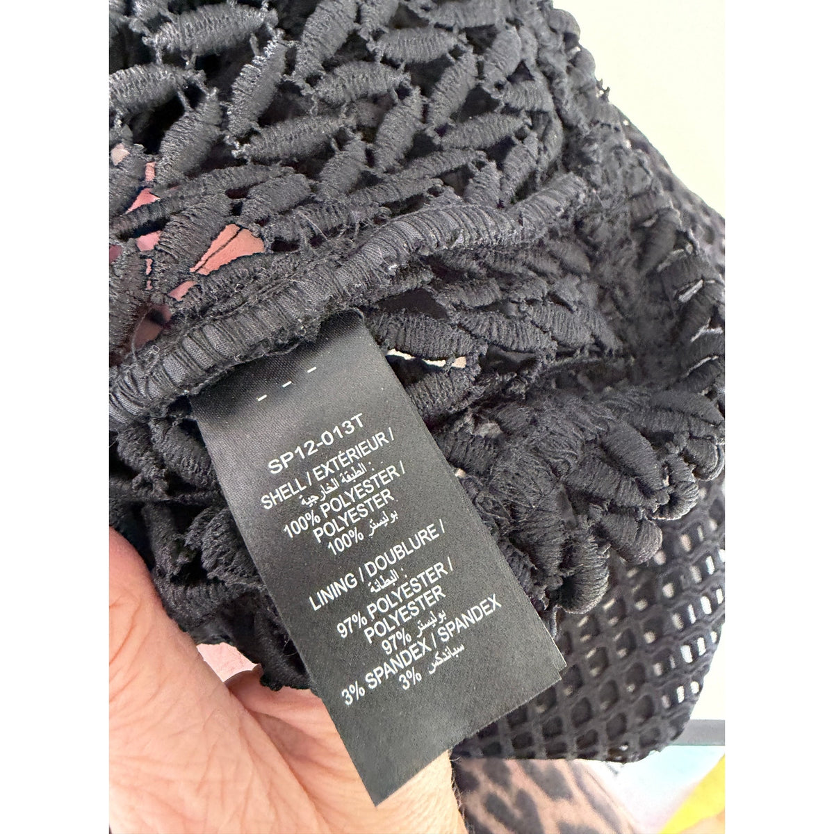 Self-Portrait Black Purl Knit Cold Shoulder Top US 4