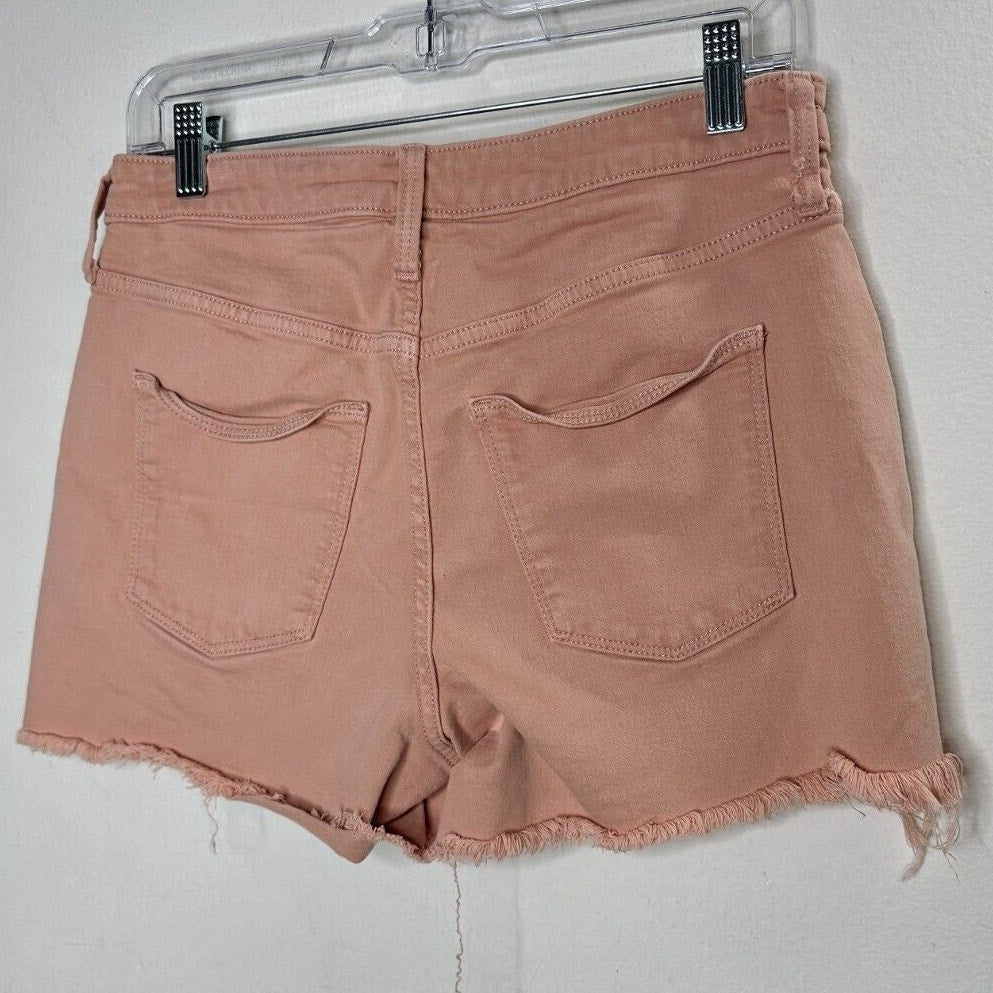 Universal Thread Peach High Rise Cut Off Raw Hem Jean Denim Shorts 8 / 29