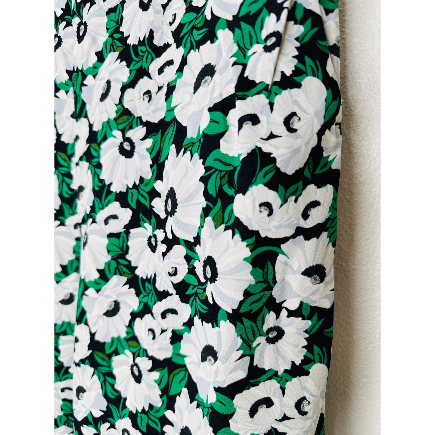 Stella McCartney White Black Green Floral Print Julia Flora Jogger Pants 42