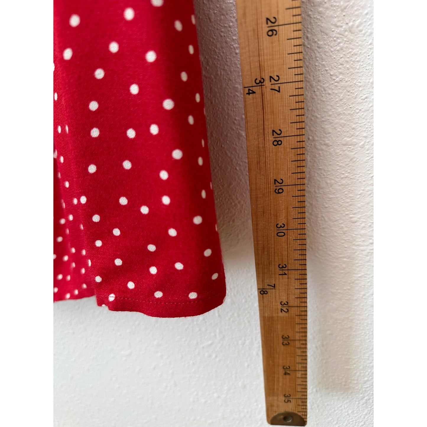 Reformation Red Polka Dot Tie-Front Mini Dress Women’s 4