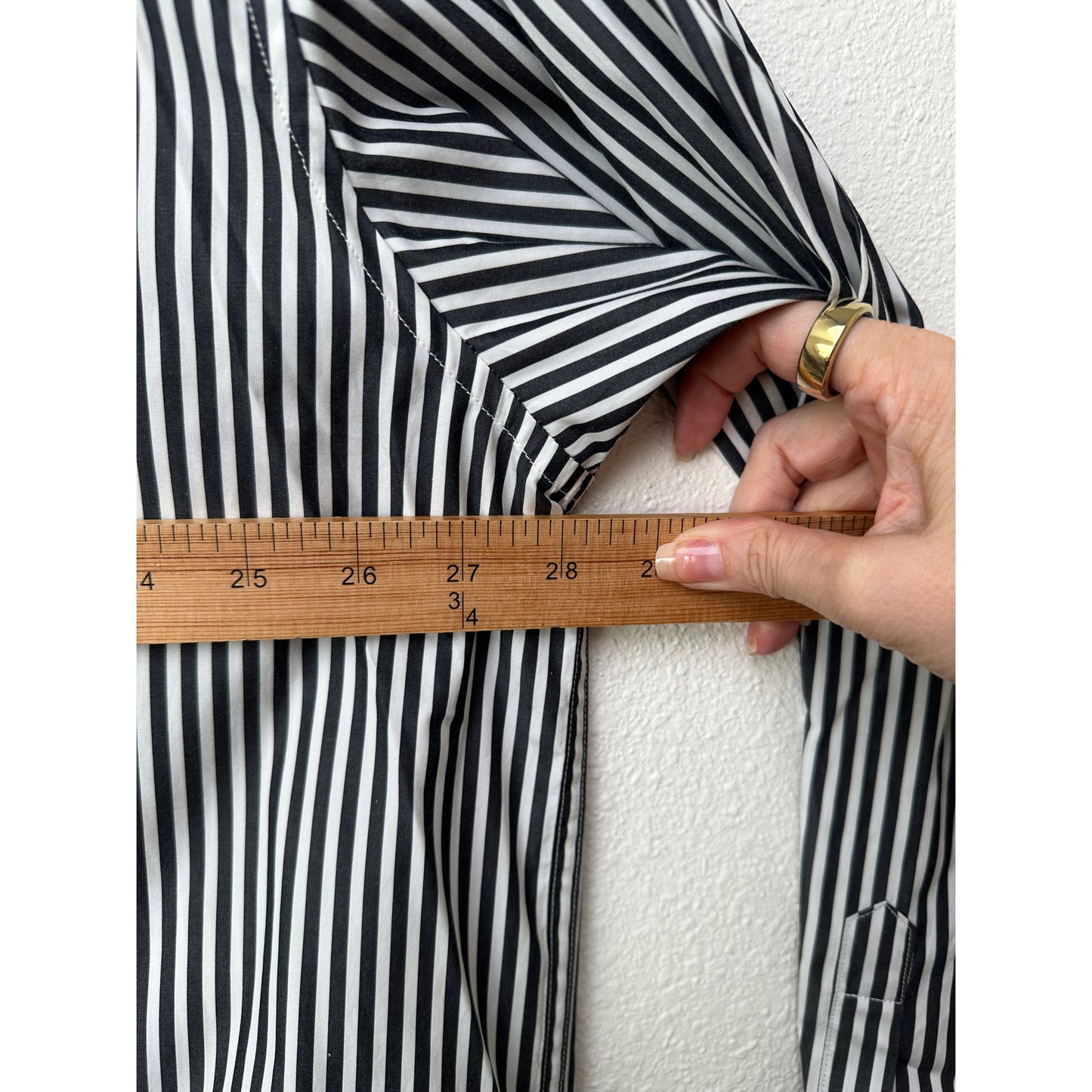 Maison Margiela Line 10 Oversized Striped Shirt Black/White Men’s US S (EU 38)
