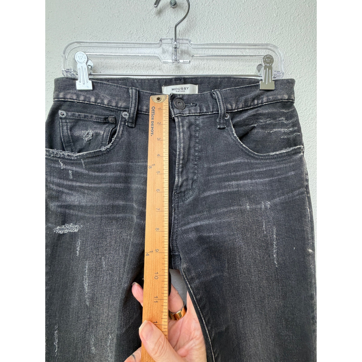 Moussy Vintage Charcoal Skinny Ankle Jeans Women 27