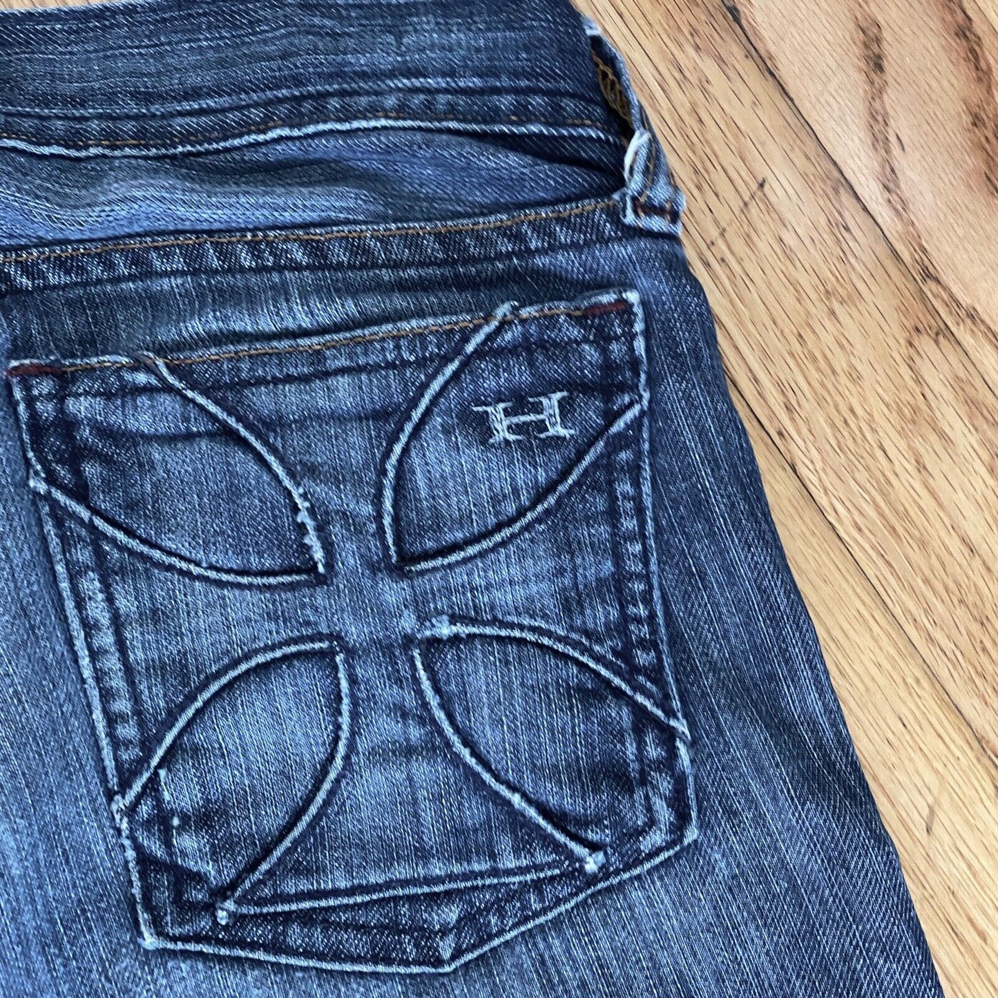 VINTAGE Habitual Low-Rise Skinny Straight Studded Ankle Jean Design Pockets 25