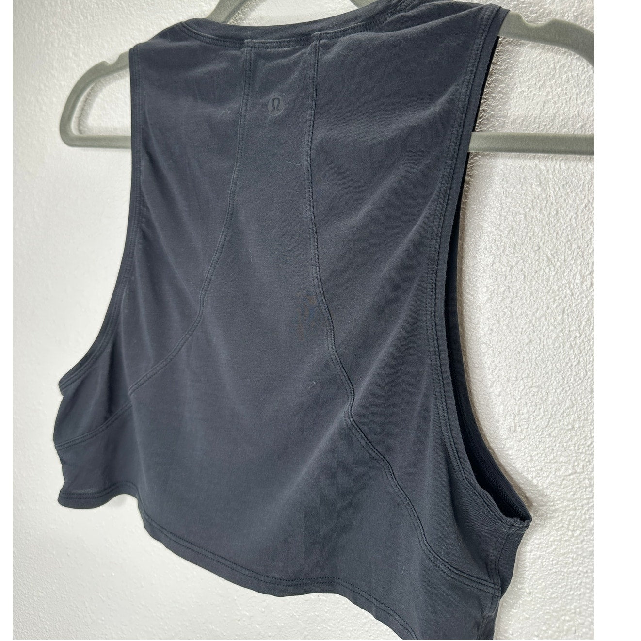 Lululemon Washed Black High Neck Muscle Cut Tank Top 4