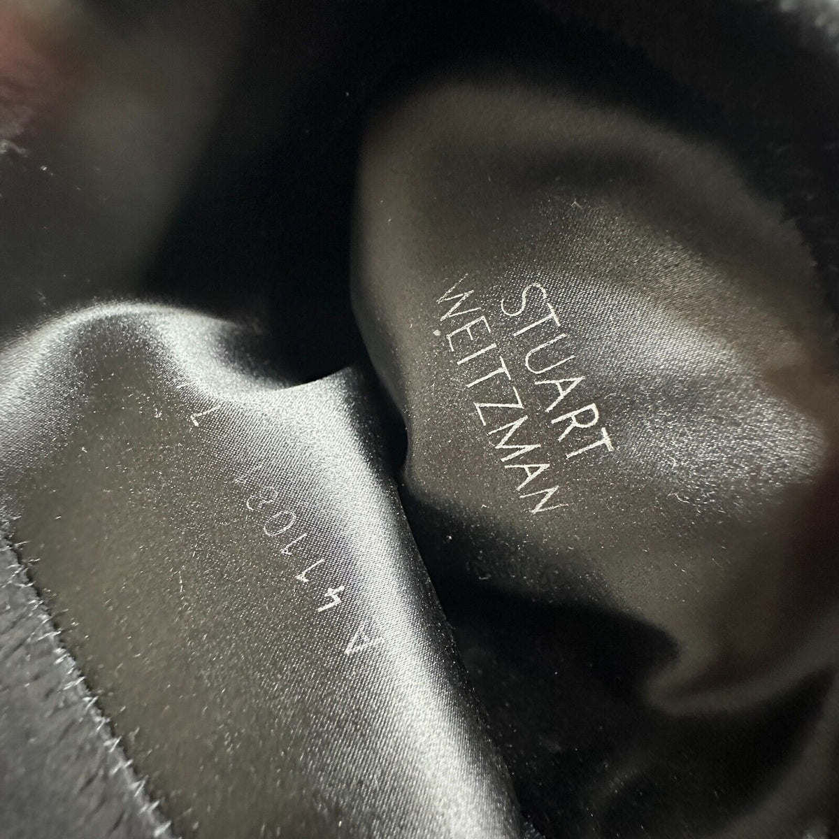 Stuart Weitzman Black Suede Lowland Over-The-Knee Flat Heel Lace up Boots 7