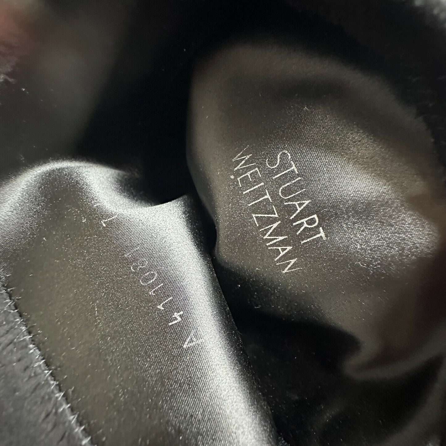 Stuart Weitzman Black Suede Lowland Over-The-Knee Flat Heel Lace up Boots 7