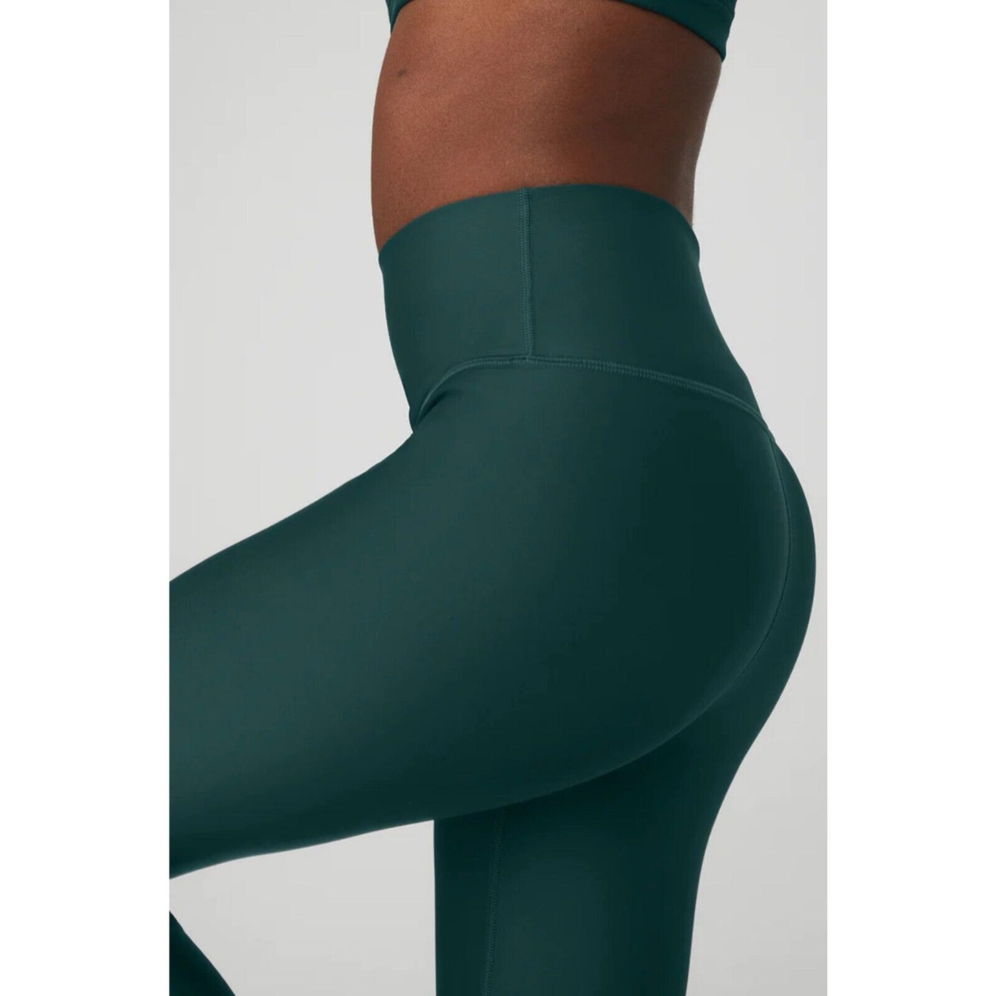 Alo Yoga Midnight Green High Wide Waist Leggings with Breathable Wicking XS
