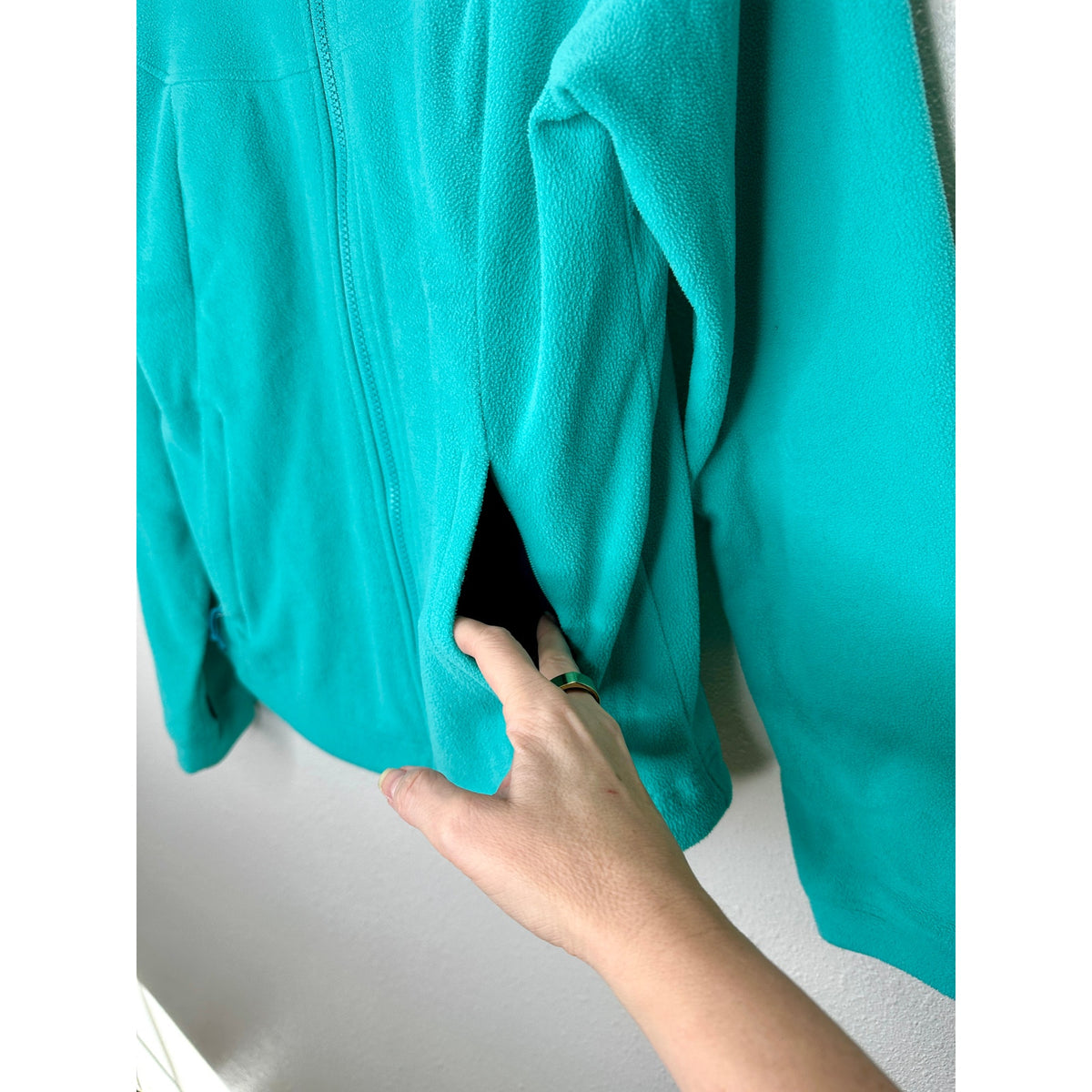 The North Face Aqua Front Zip Mock Neck Fleece Jacket