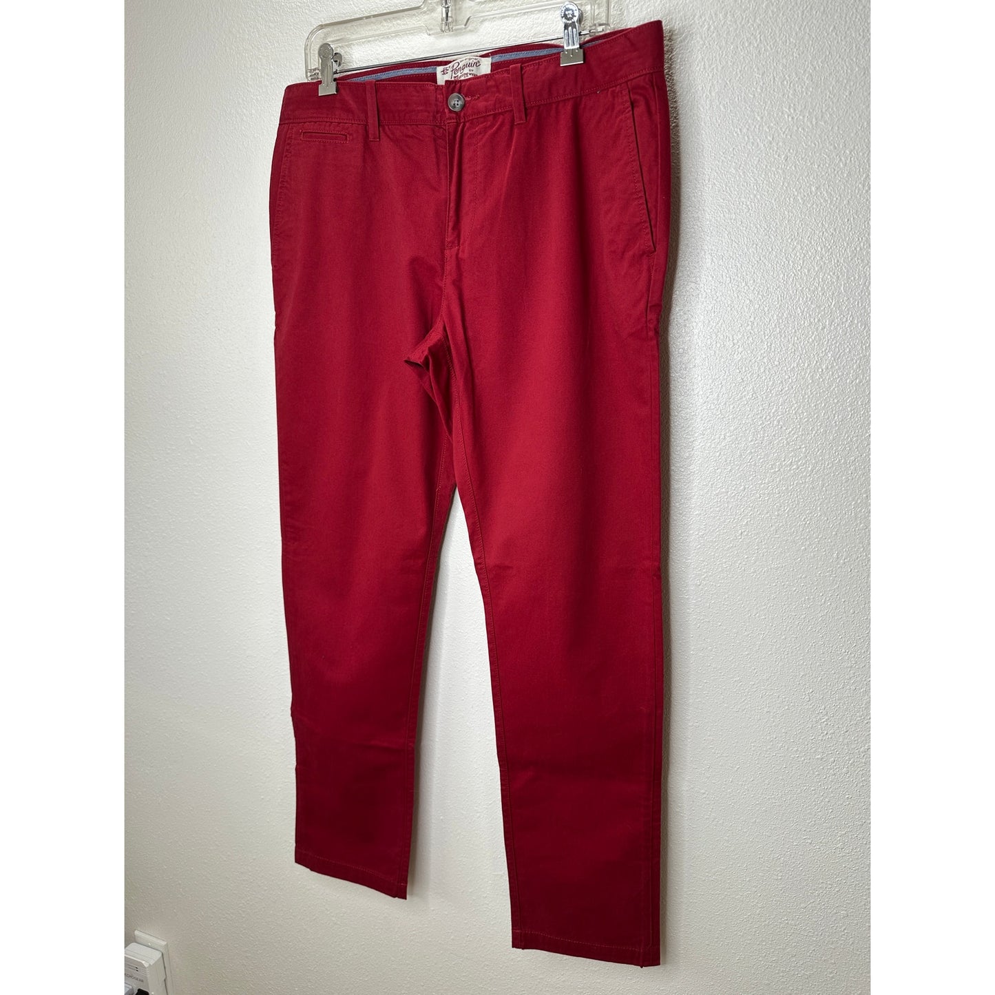 Original Penguin Slim Fit Red Chino Twill Pants 34 / 32