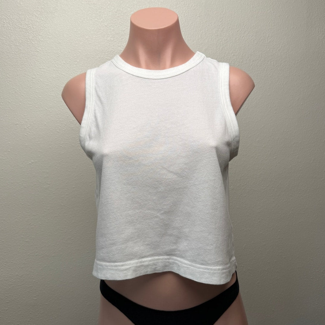 Rails Boxy Tank Top Crop White Women US XS