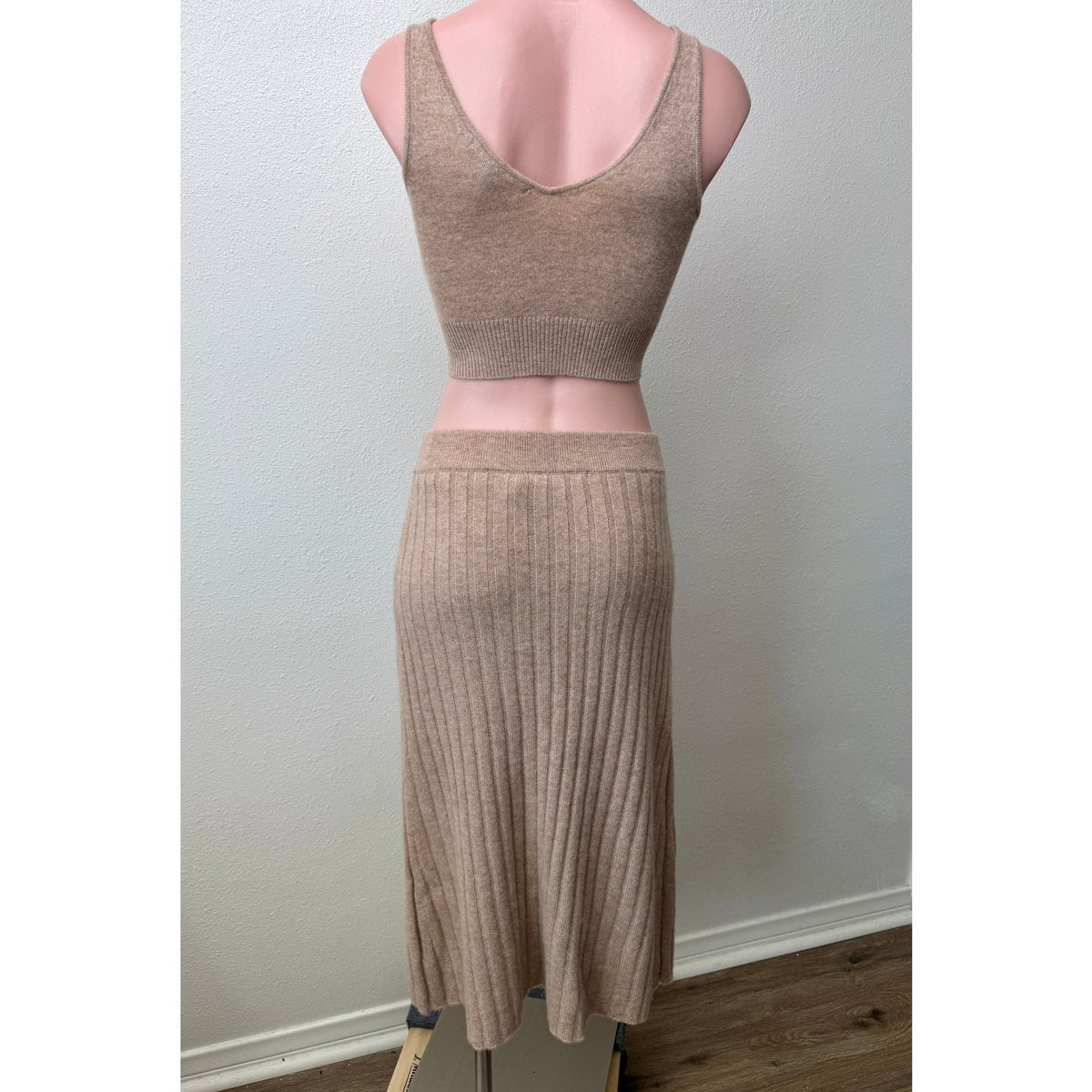 Quince Mongolian Cashmere Tank and Midi Skirt Set Women's XS S