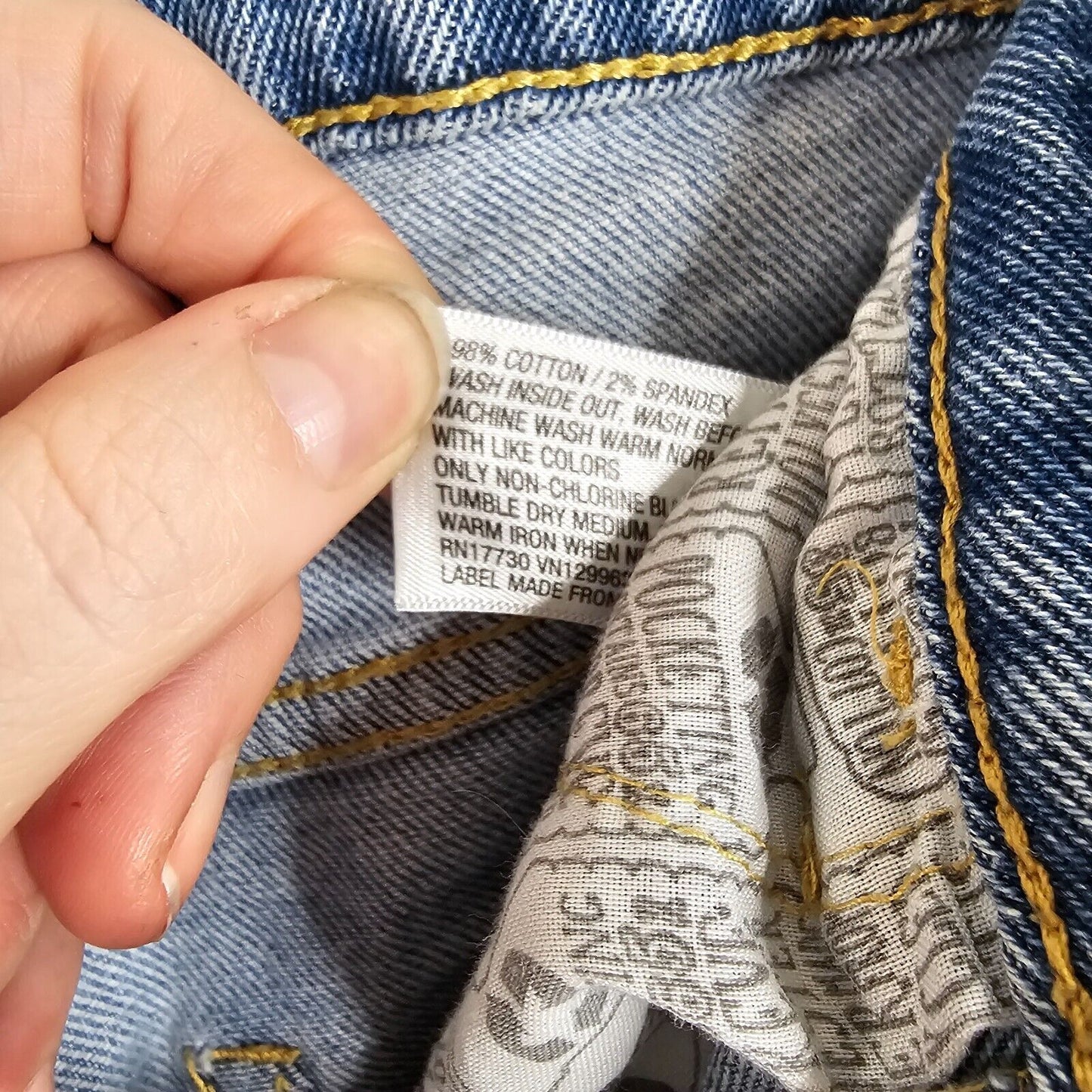 Wild Fable Medium Blue Wash Distressed Knee Slim-Fit Button Front Fly Jeans 0