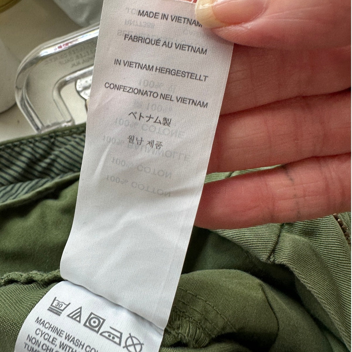J. Crew Olive Green 7" Cotton Chino Shorts Slant Pockets 4