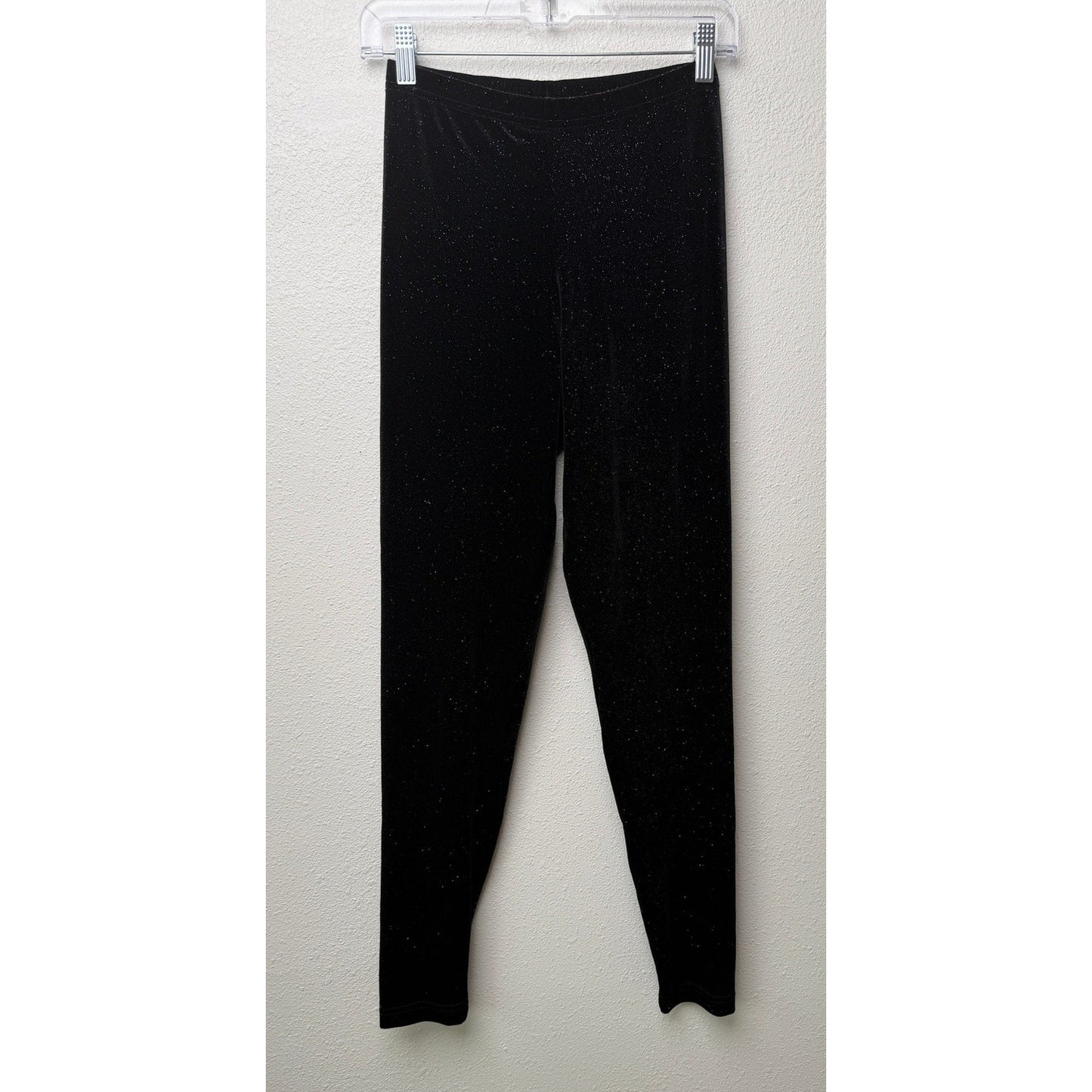 NWT RARE Cali Sun & Fun Black Stardust Leggings Womens L