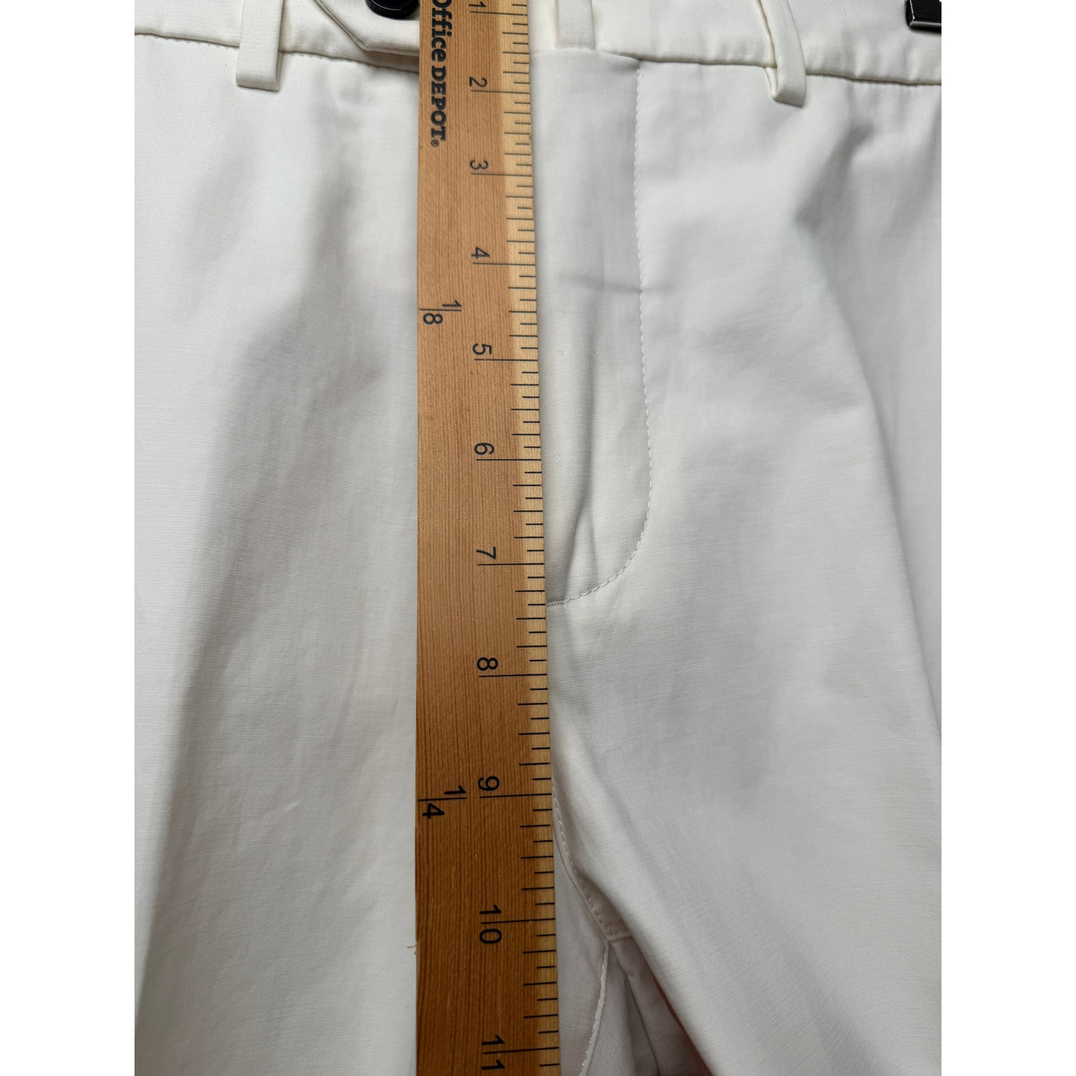 Loro Piana Carlo Stretch Cotton Trousers Light Cream Stone Men's US 30