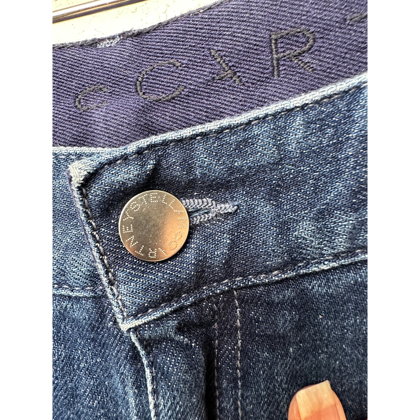 Stella McCartney Star Appliqué Jeans Blue Women’s US 28 Straight