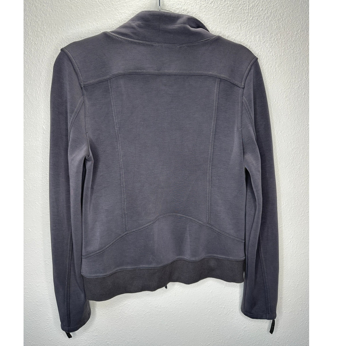 Marrakech Utility Moto Jacket Gunmetal Gray Ultra Soft Stretch Zip XS