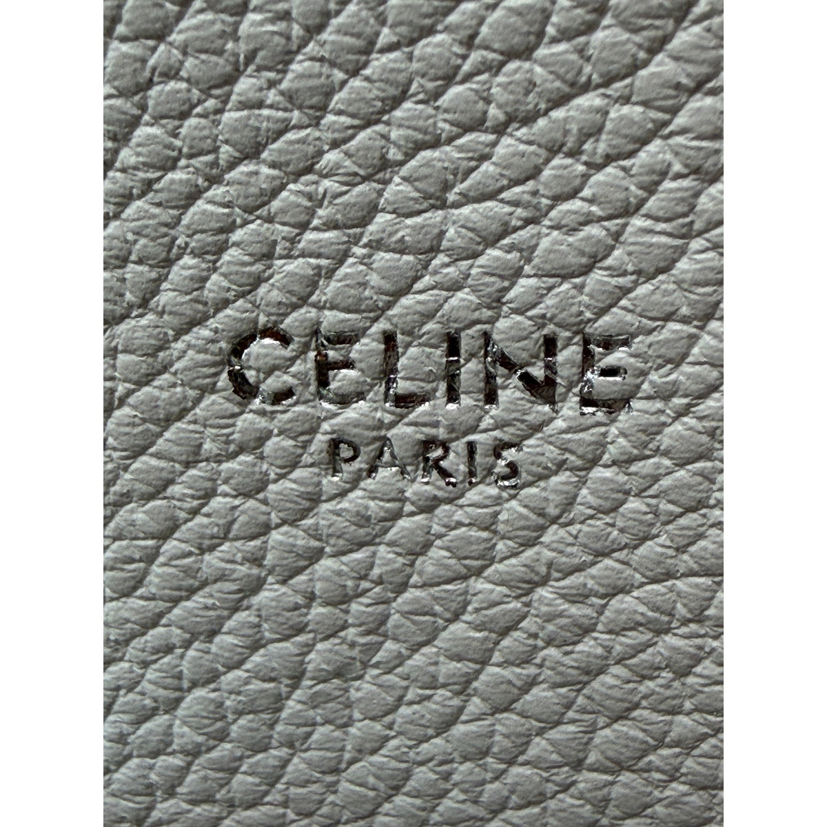 Celine Medium Cabas Phantom Ivory Grained Calfskin Leather Tote Bag