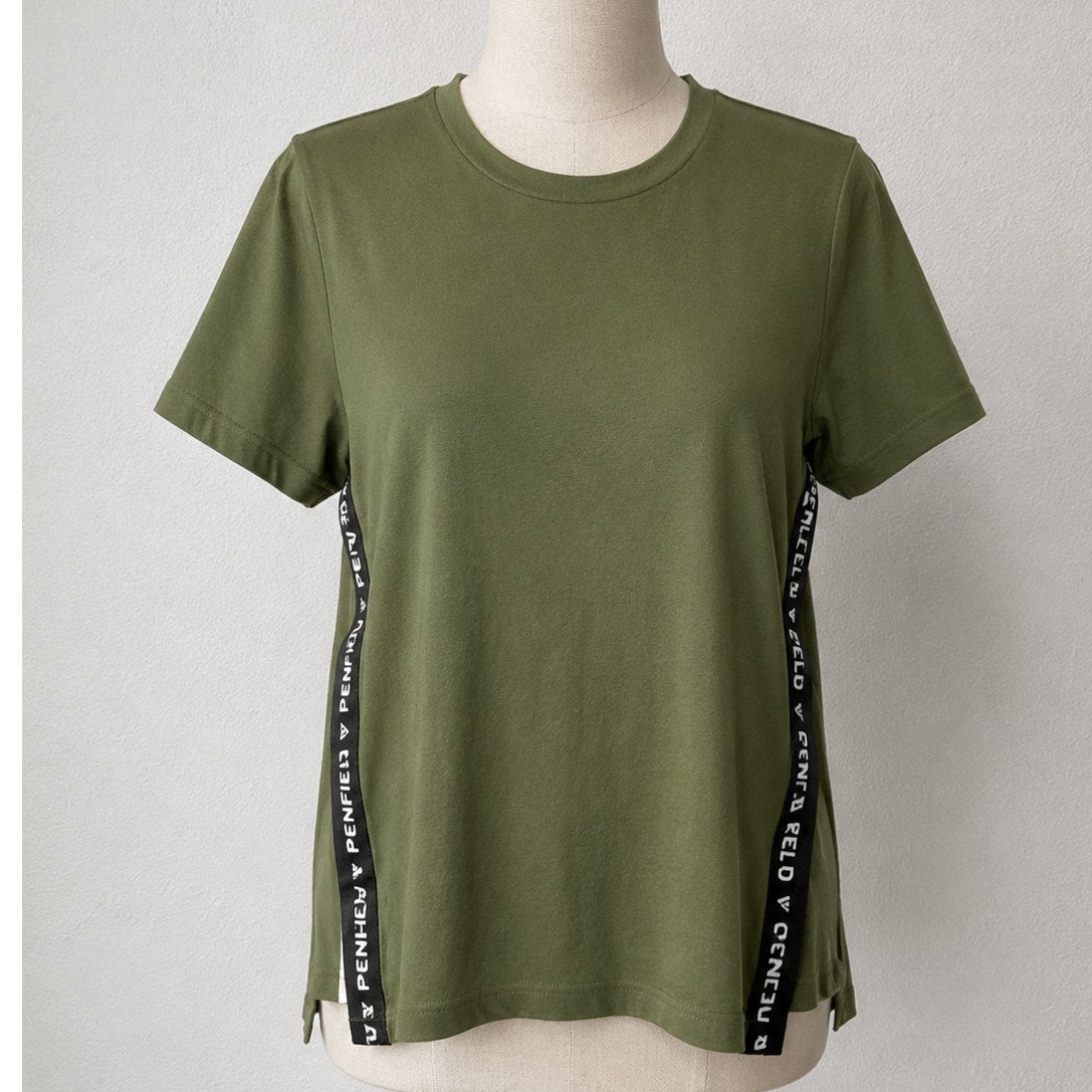 Adidas x Karlie Kloss Olive Oversize  Side Slit Training Tshirt xs