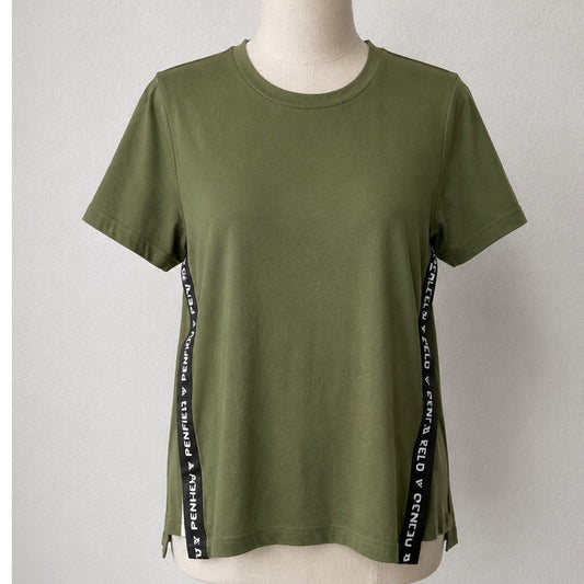 Adidas x Karlie Kloss Olive Oversize  Side Slit Training Tshirt xs