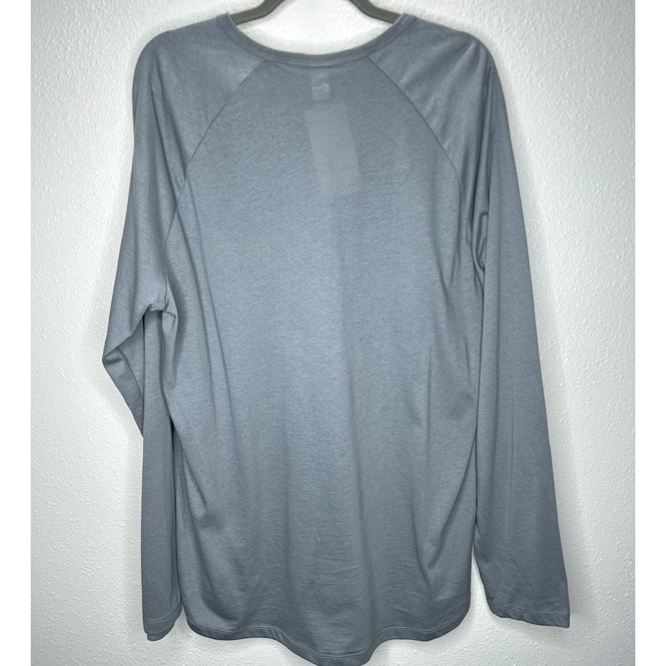 Alternative Earth Ocean Gray Raglan Sleeve Round Neck Henley Tee XL