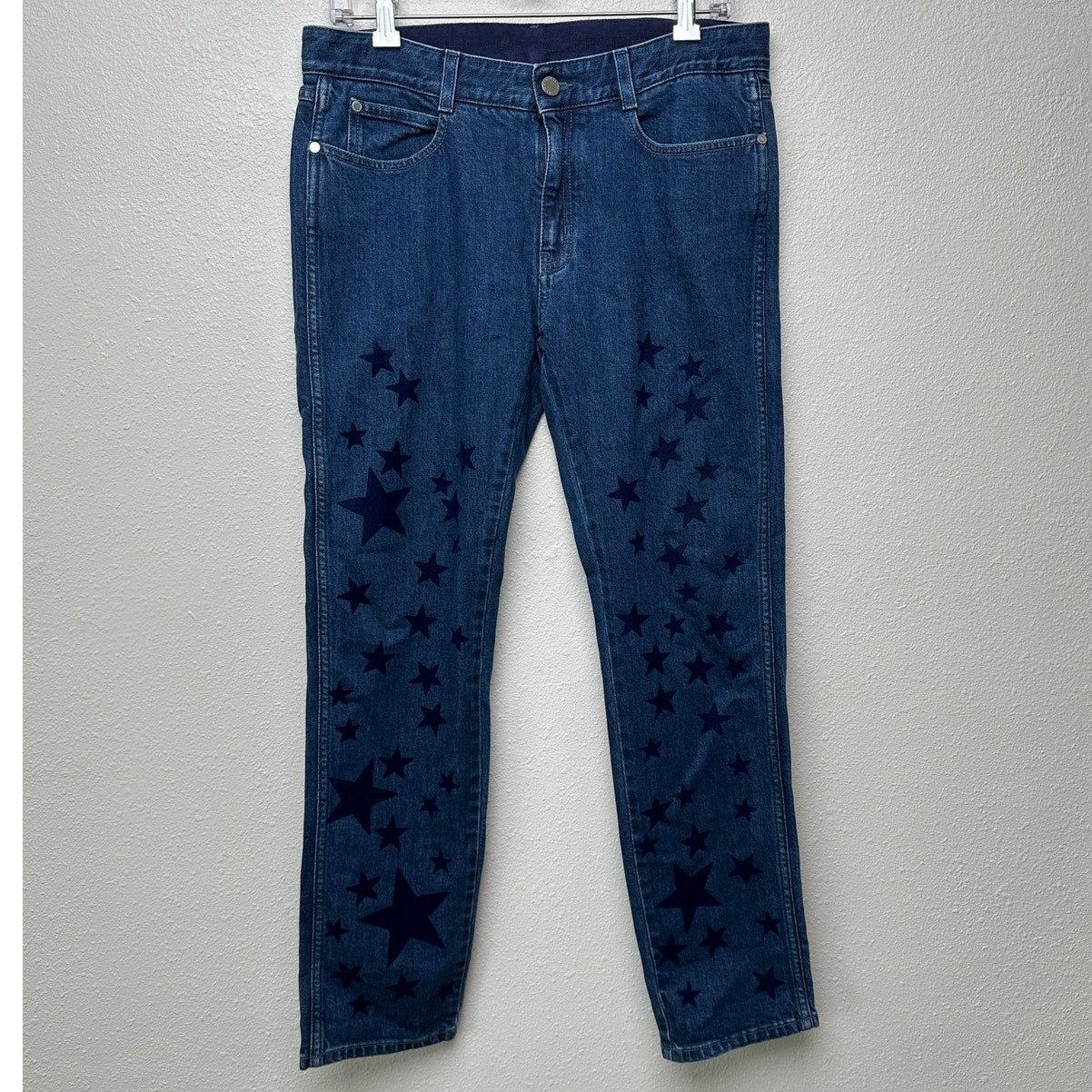 Stella McCartney Star Appliqué Jeans Blue Women’s US 28 Straight