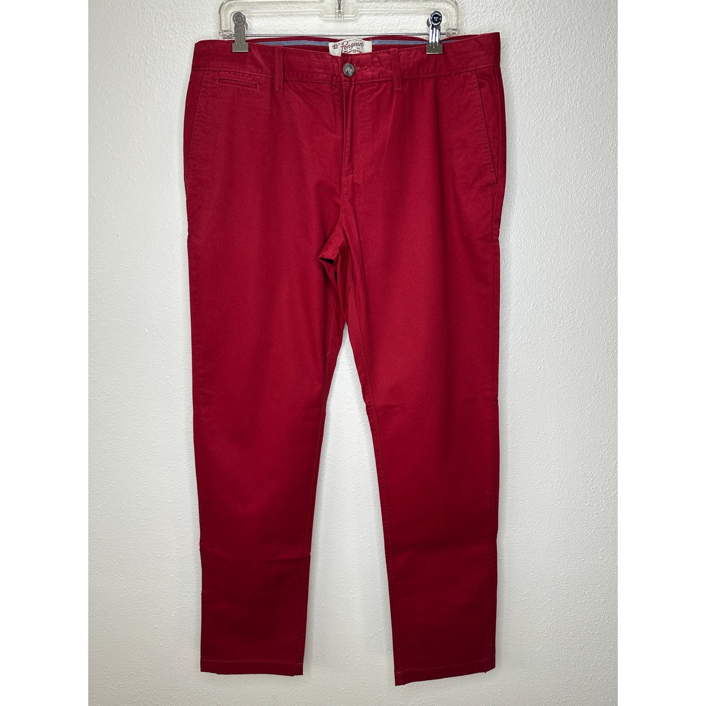 Original Penguin Slim Fit Red Chino Twill Pants 34 / 32