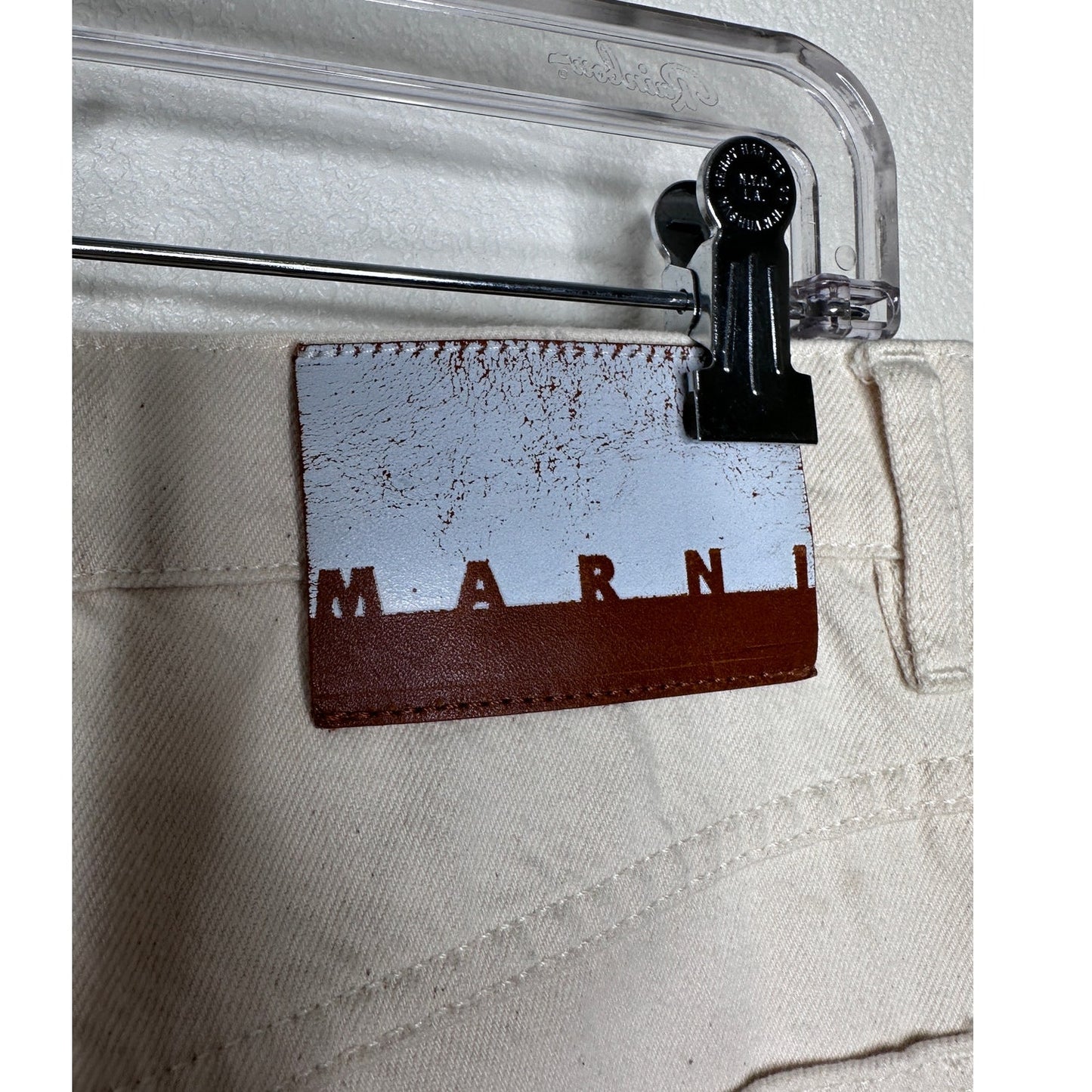 Marni Floral Print Flared Floral Painted Denim Jeans 31