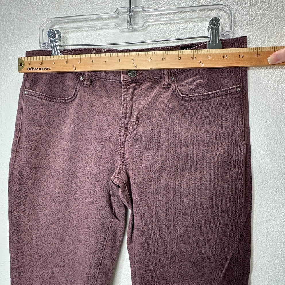AllSaints Spitalfields Jacks Place Paisley Print Skinny Jeans 30