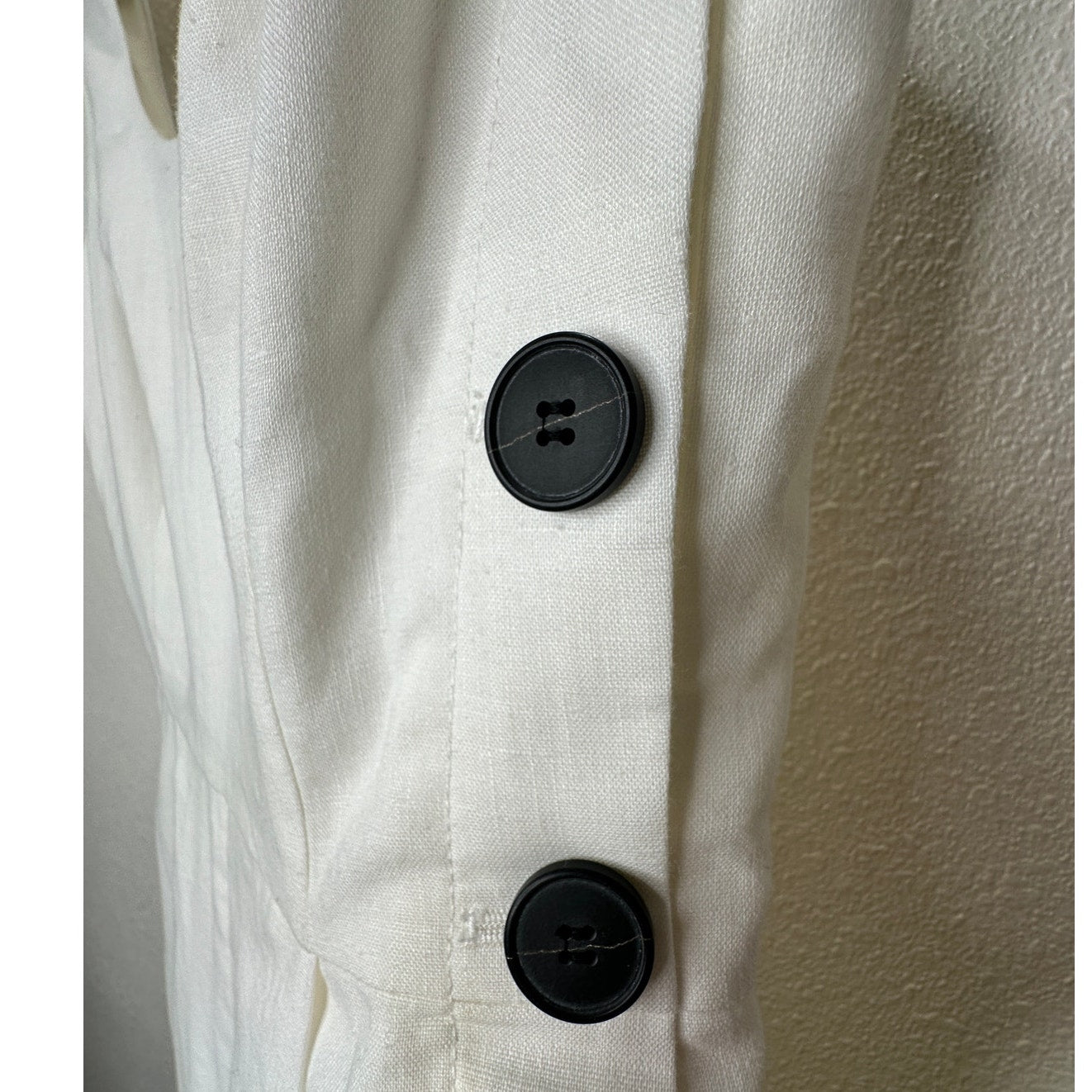 NWT Club Monaco Creme Emberlynn Linen Blend Jumpsuit 0