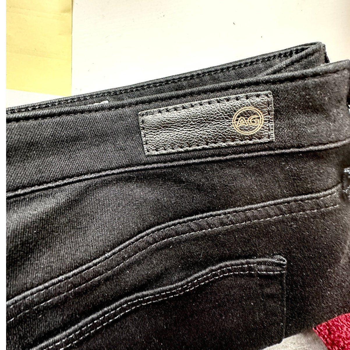 AG The Contour Black Prima Mid-Rise Cigarette Skinny Jean 29