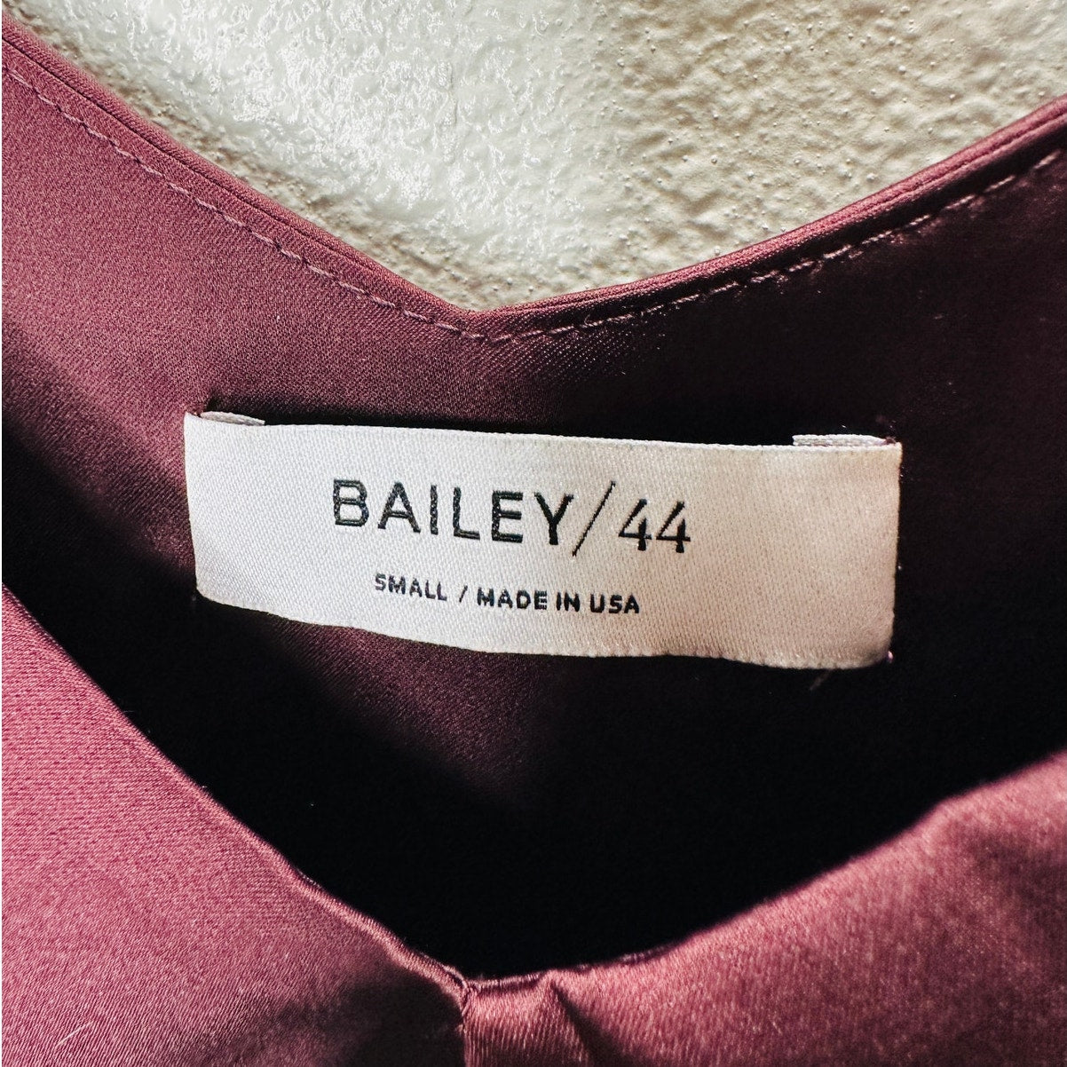 Bailey 44 Kate Burgundy Cold Shoulder Strappy V-Neck Blouse S