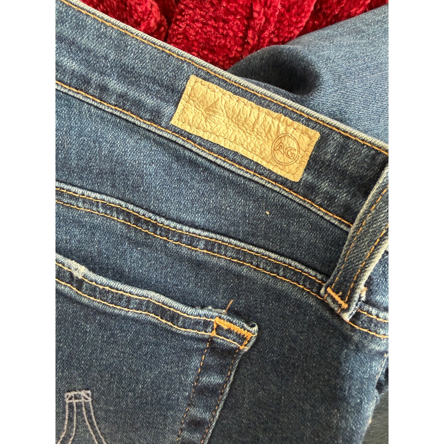 AG Women's 30R Blue The Stilt Cigarette Jeans