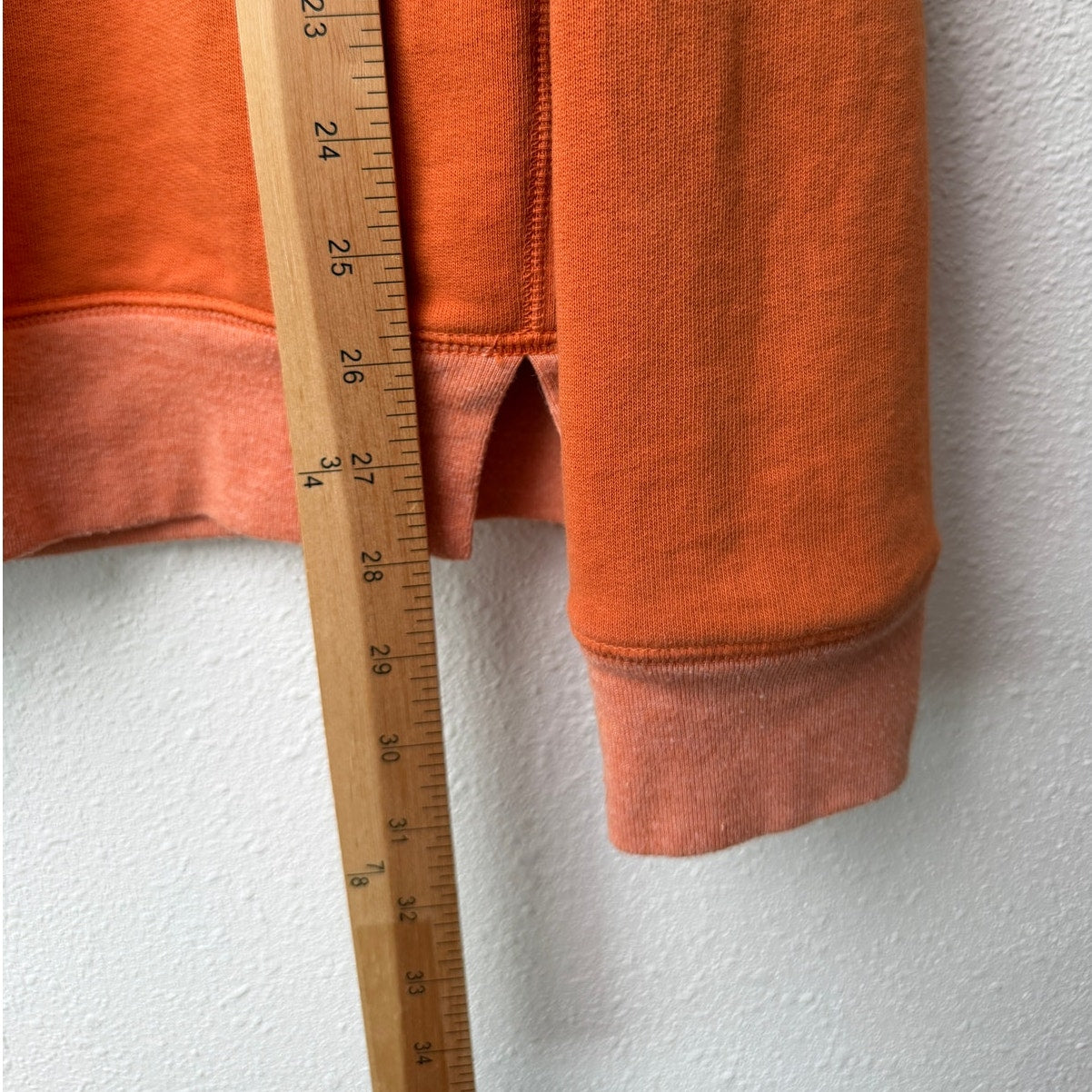 FRAME Burnt Orange Crewneck Sweatshirt Slim Raglan Pullover Women's M
