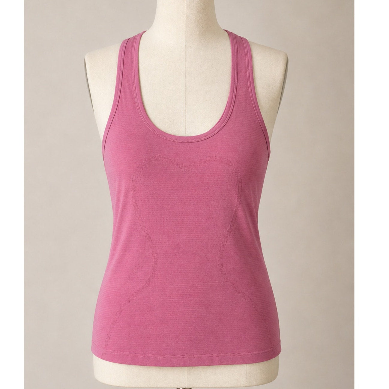 Lululemon Light Pink Round Neck Long Line Racerback Tank Top 6