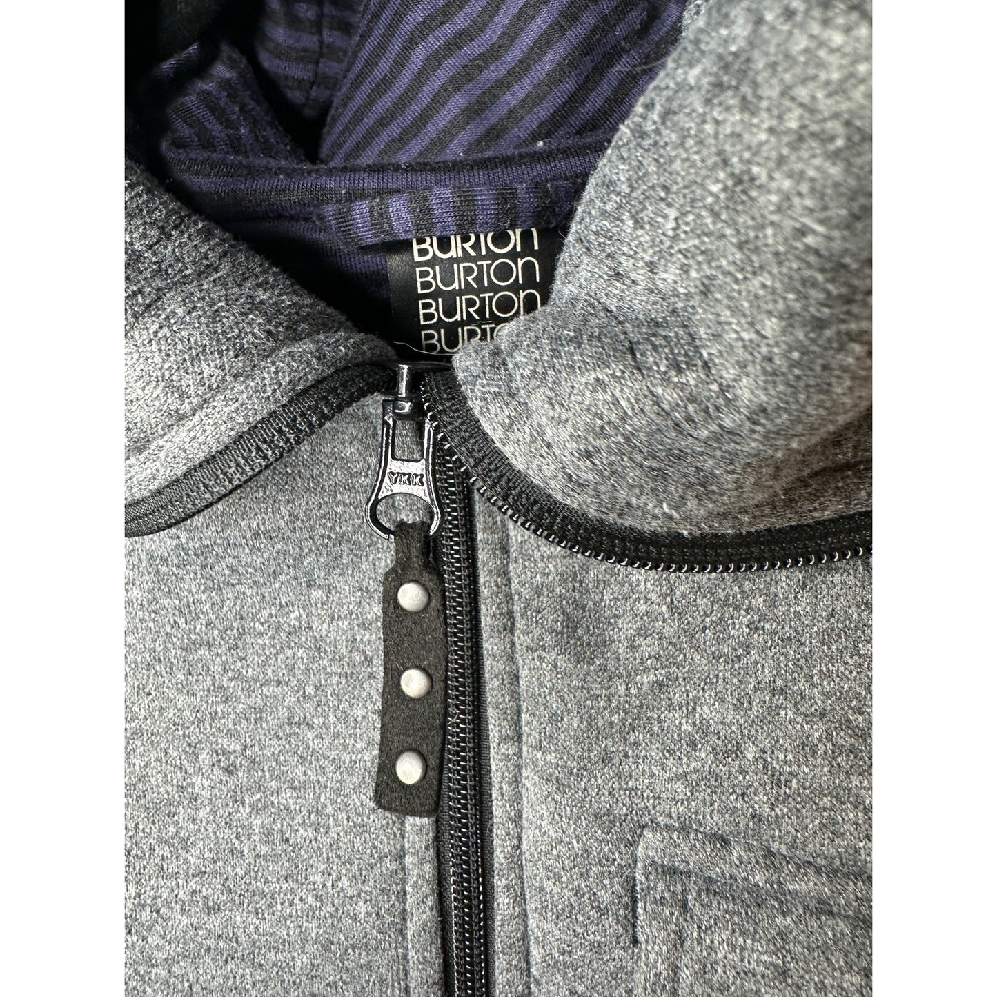 Burton Gray & Black Dry Ride Starr Hooded Zip Snowboard Vest M