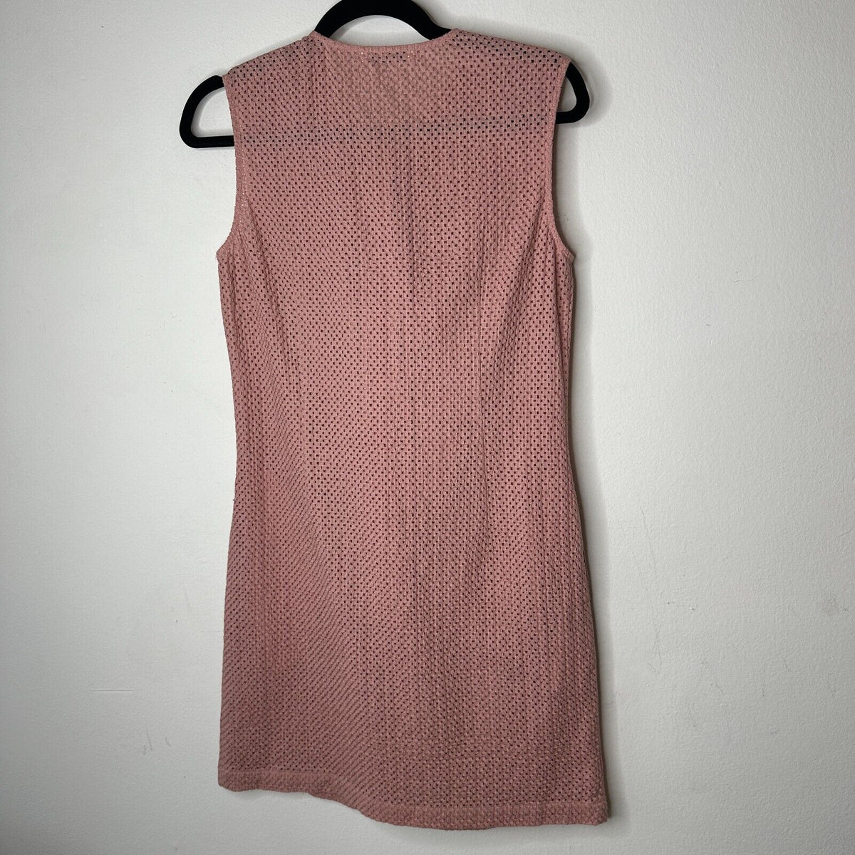 Marysia Mauve Pink Crystal Cove Eyelet Button Front Flowy Ruffle Mini Dress XS