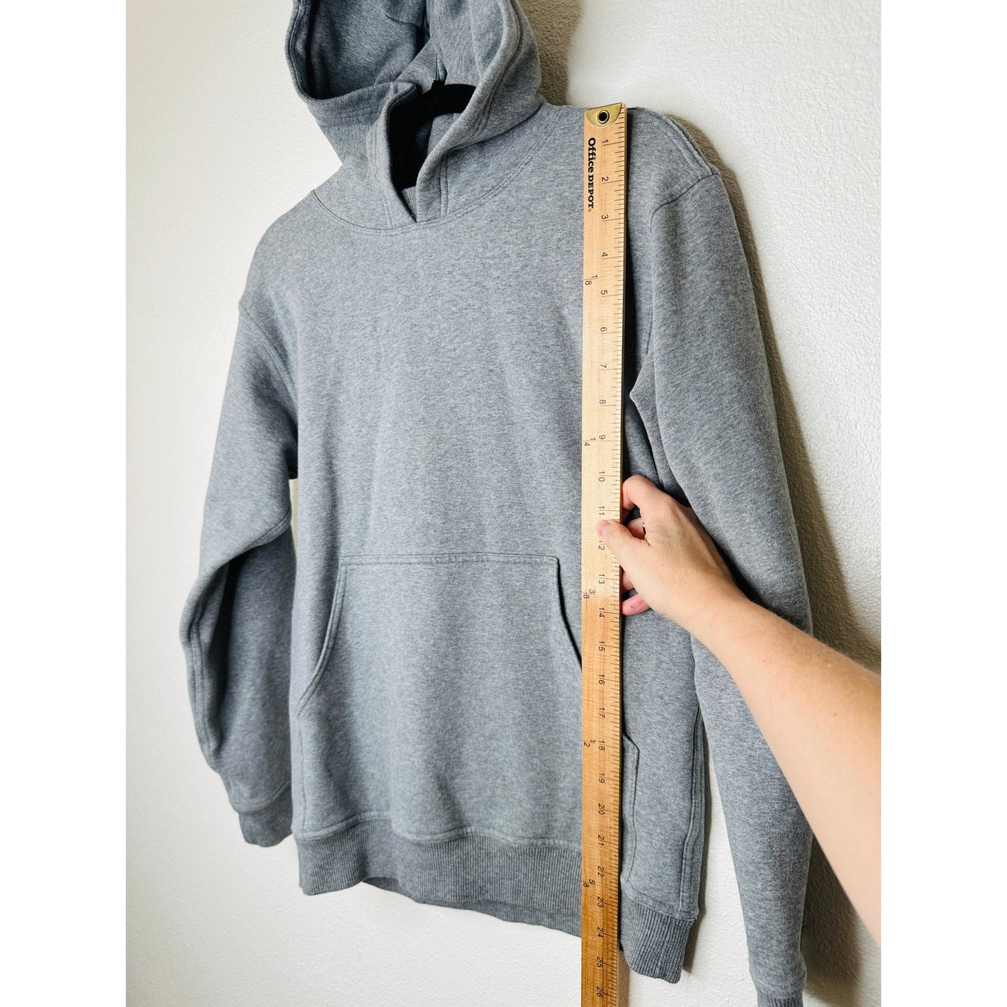 Lululemon heather Gray Long Sleeve Front Pouch Pullover Hoodie Sweater XS