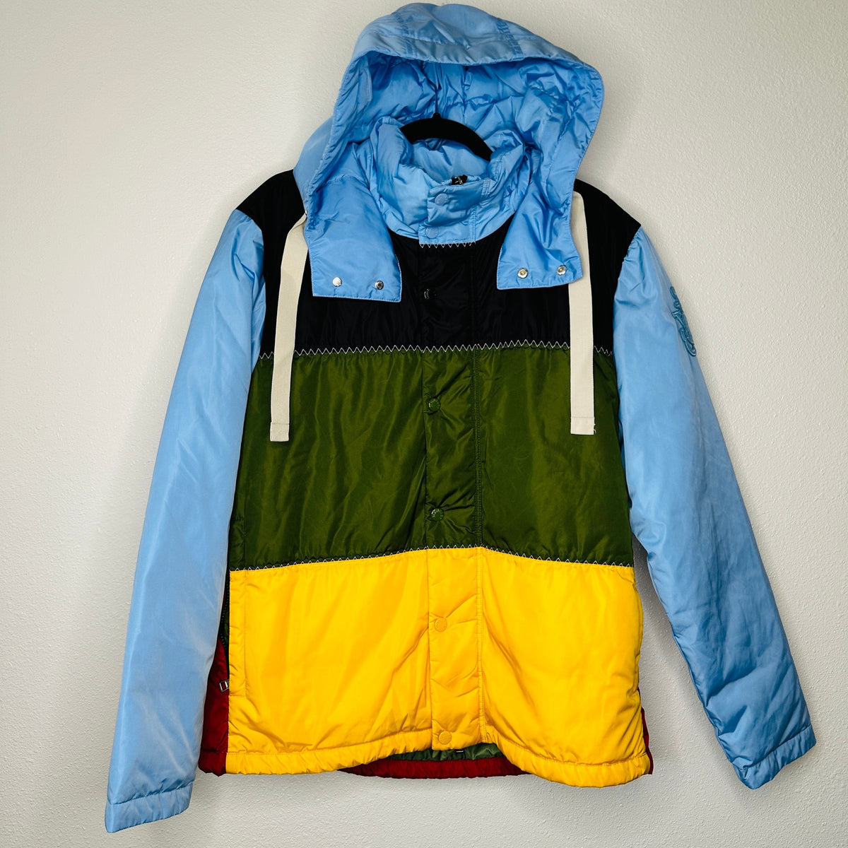 Moncler Genius 1 Borealis Giubbotto Down Jacket Multi Color Blocked 2 / Medium