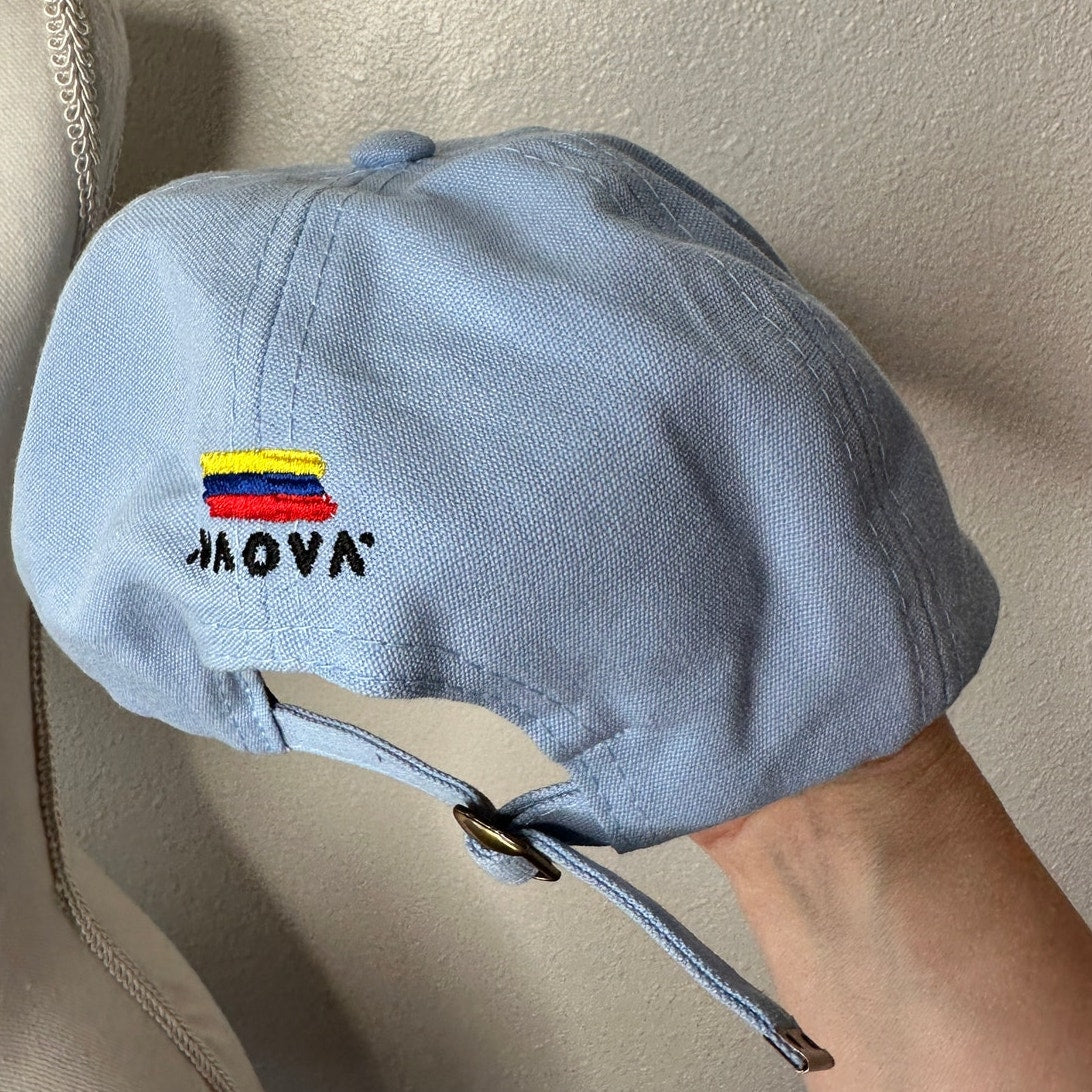 Kowu Light Blue Colombian Embroidered Adjustable Baseball Cap
