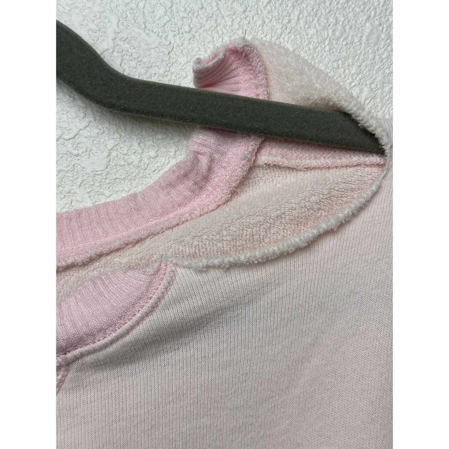 Sablyn Cropped Sweatshirt Light Pink Women’s US M Raw Hem