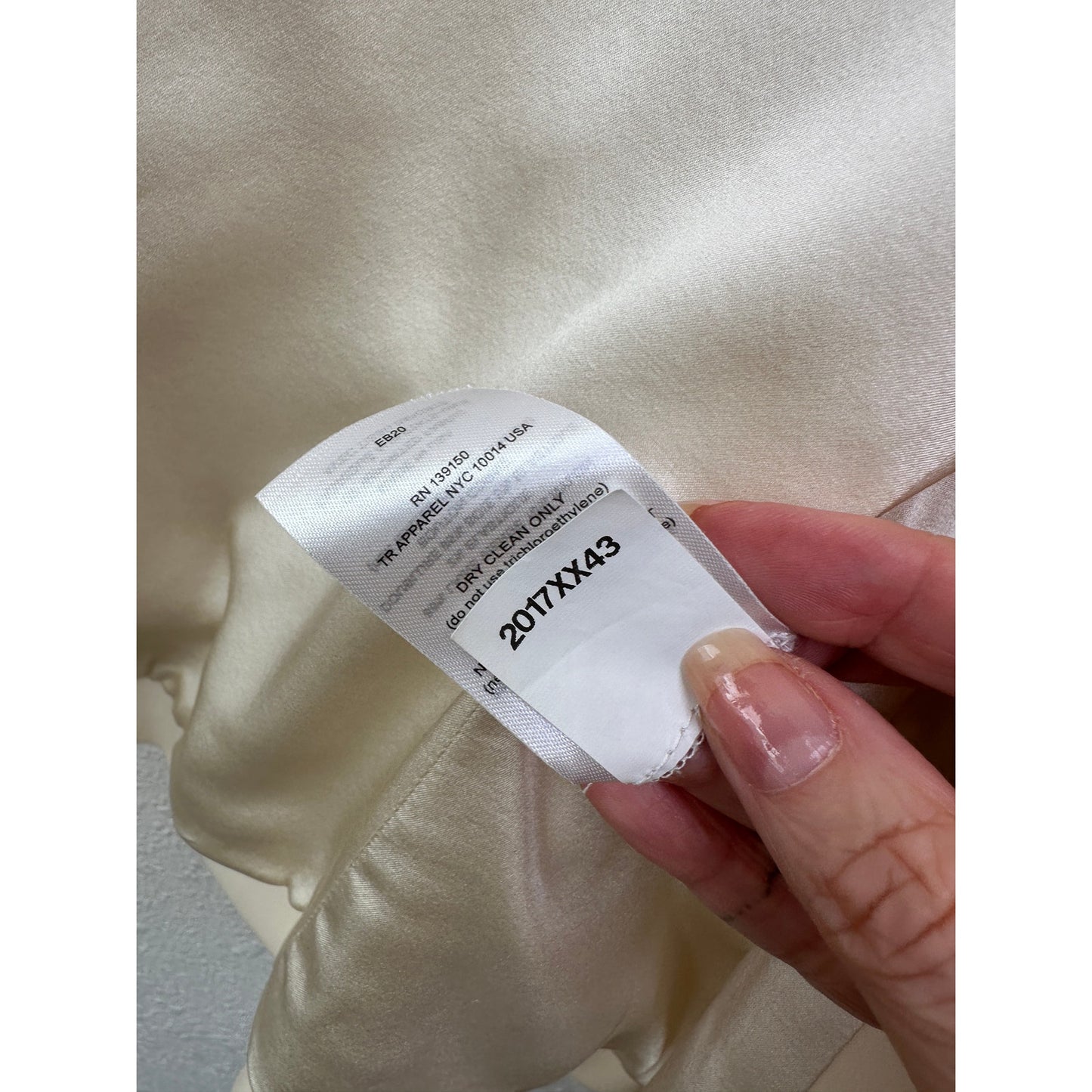 The Row Cream Wool-Silk Two-Button Blazer Jacket Women’s 14